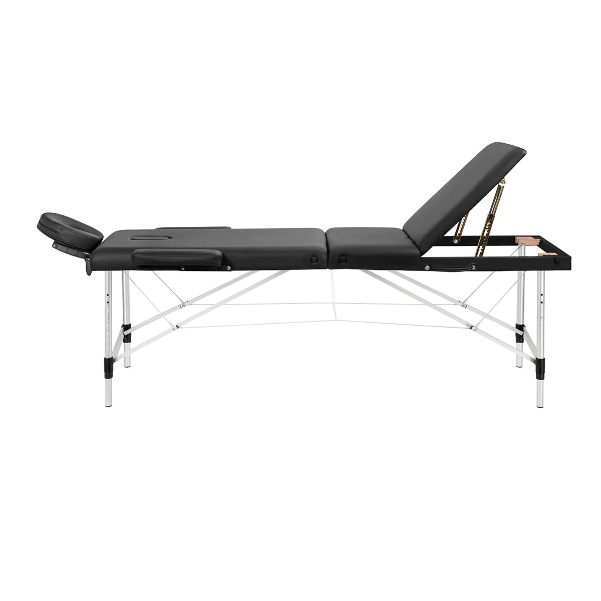 Tragbarer Massagetisch (Liege), schwarz