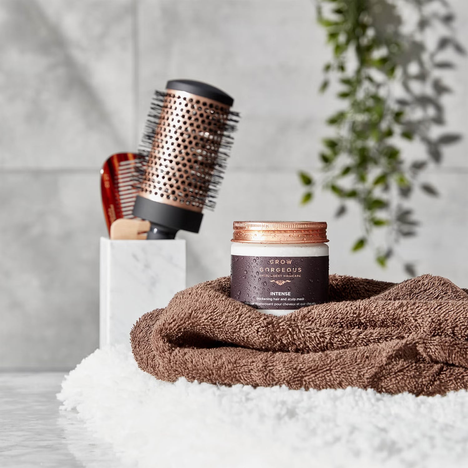 GROW GORGEOUS Intense Thickening Hair & Scalp Mask - Intensive Maske für Haarvolumen und Kopfhaut, 200 ml