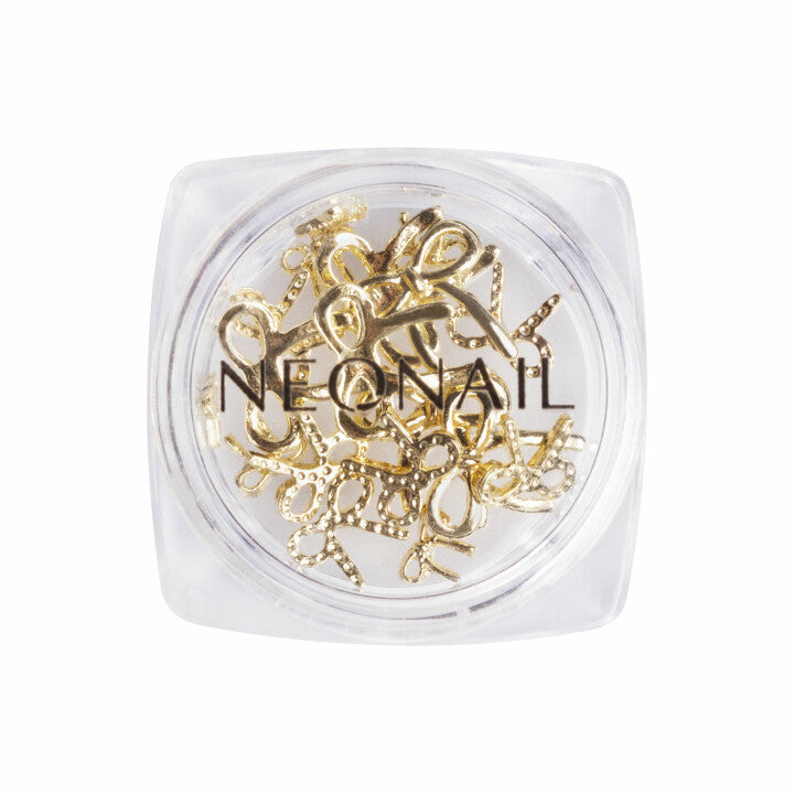 11143 Neonail Nageldekoration 3D Gold Schleifen