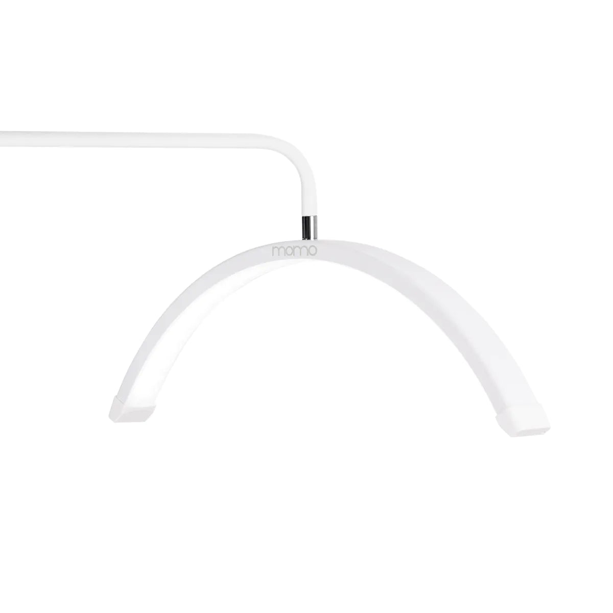Skropstu un grima bezēnas LED lampa Momo Balta ar pamatni