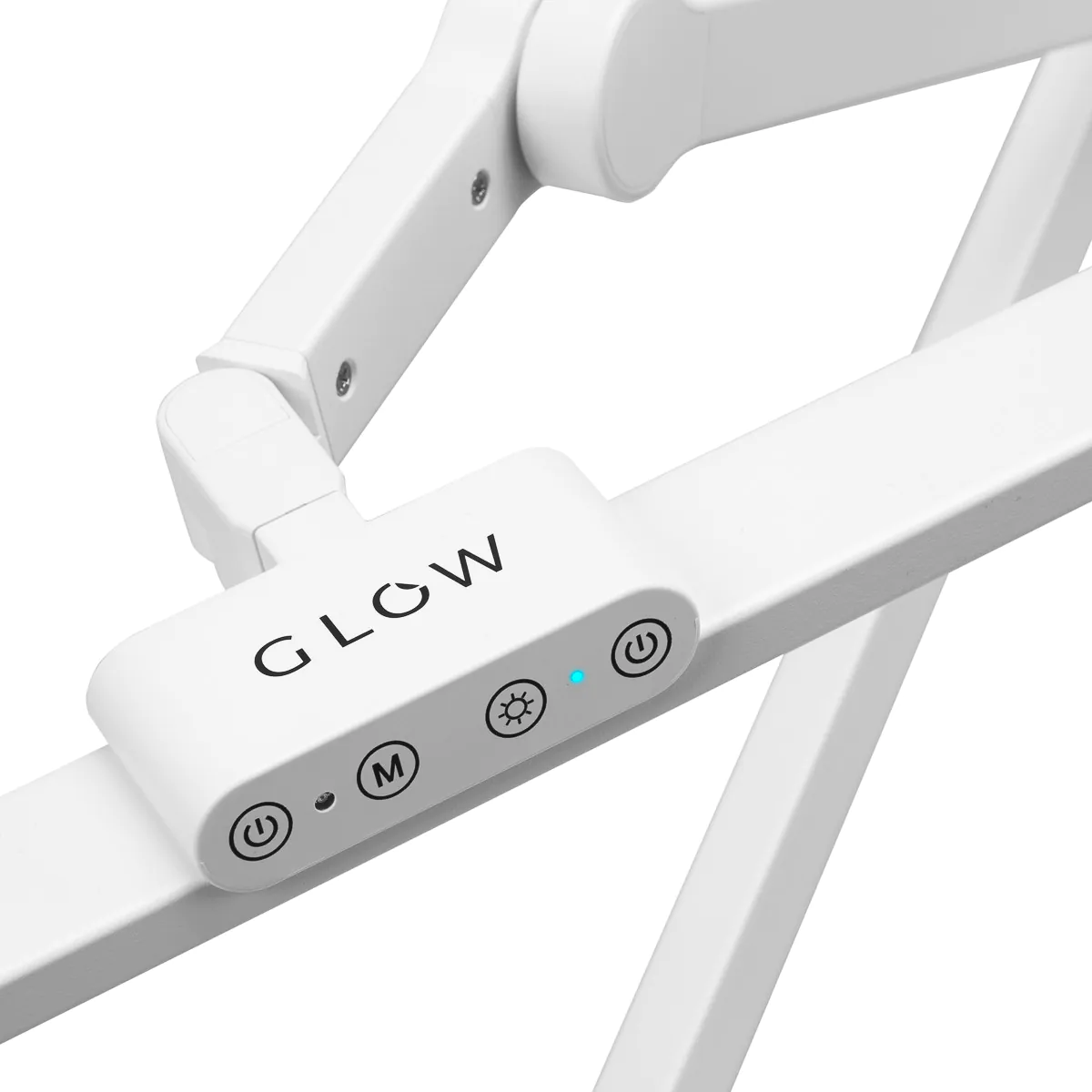 Galda LED lampa Glow L03, Balta