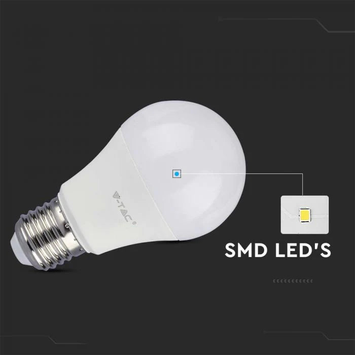 E27 10.5W(1055Lm) LED Spuldze, SAMSUNG, A60, IP20, auksti balta gaisma 6500K