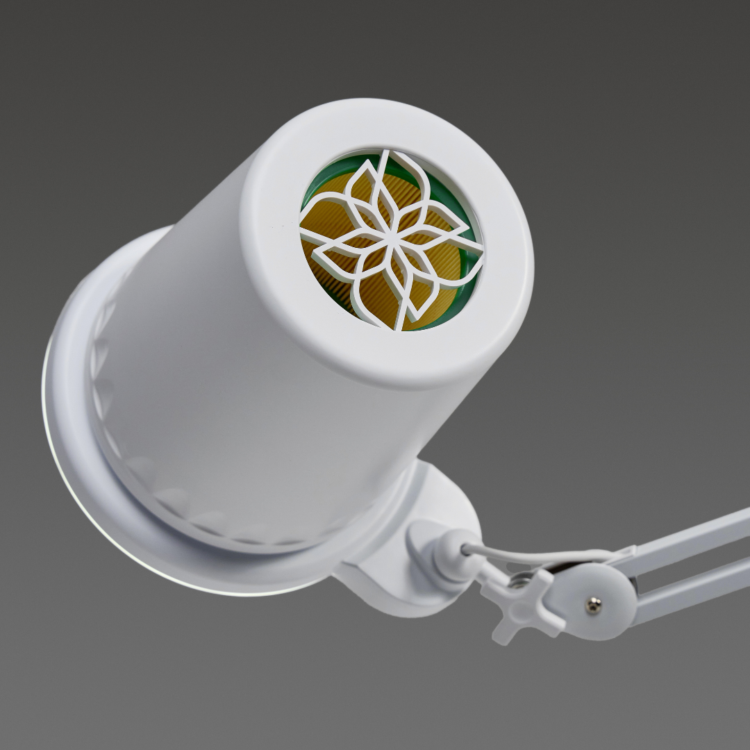 4BLANC Alizé™ Nail Dust Collector with Table Mount - putekļu savācējs ar galda stiprinājumu un LED apgaismojumu