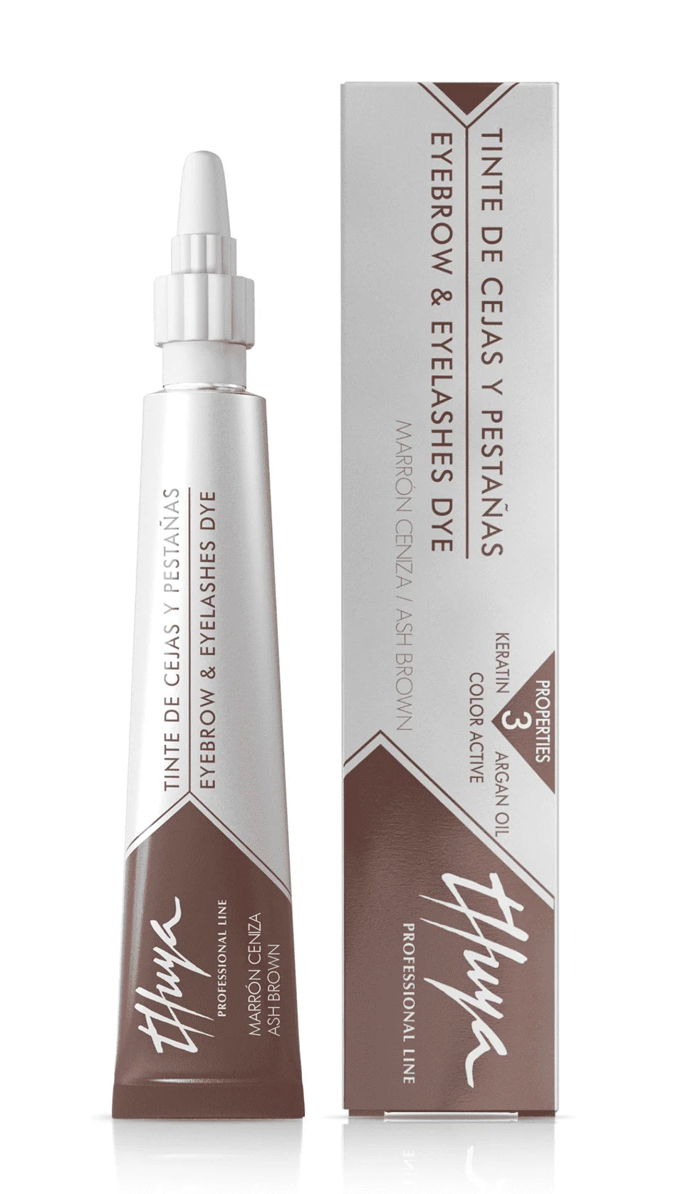 THUYA Augenbrauen- und Wimpernfarbe ASH BROWN 14 ml