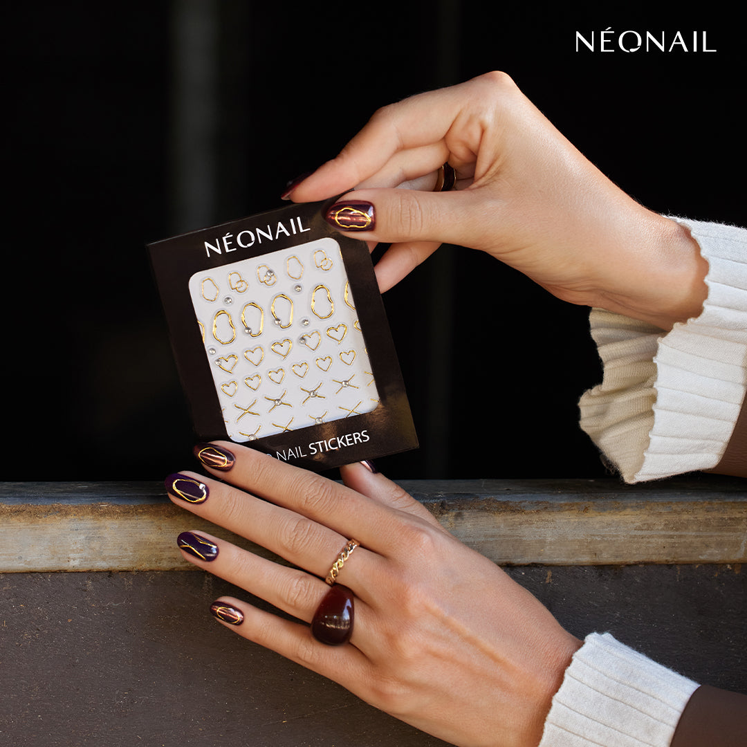 Neonail 3D Nail stickers 03 – gold abstract