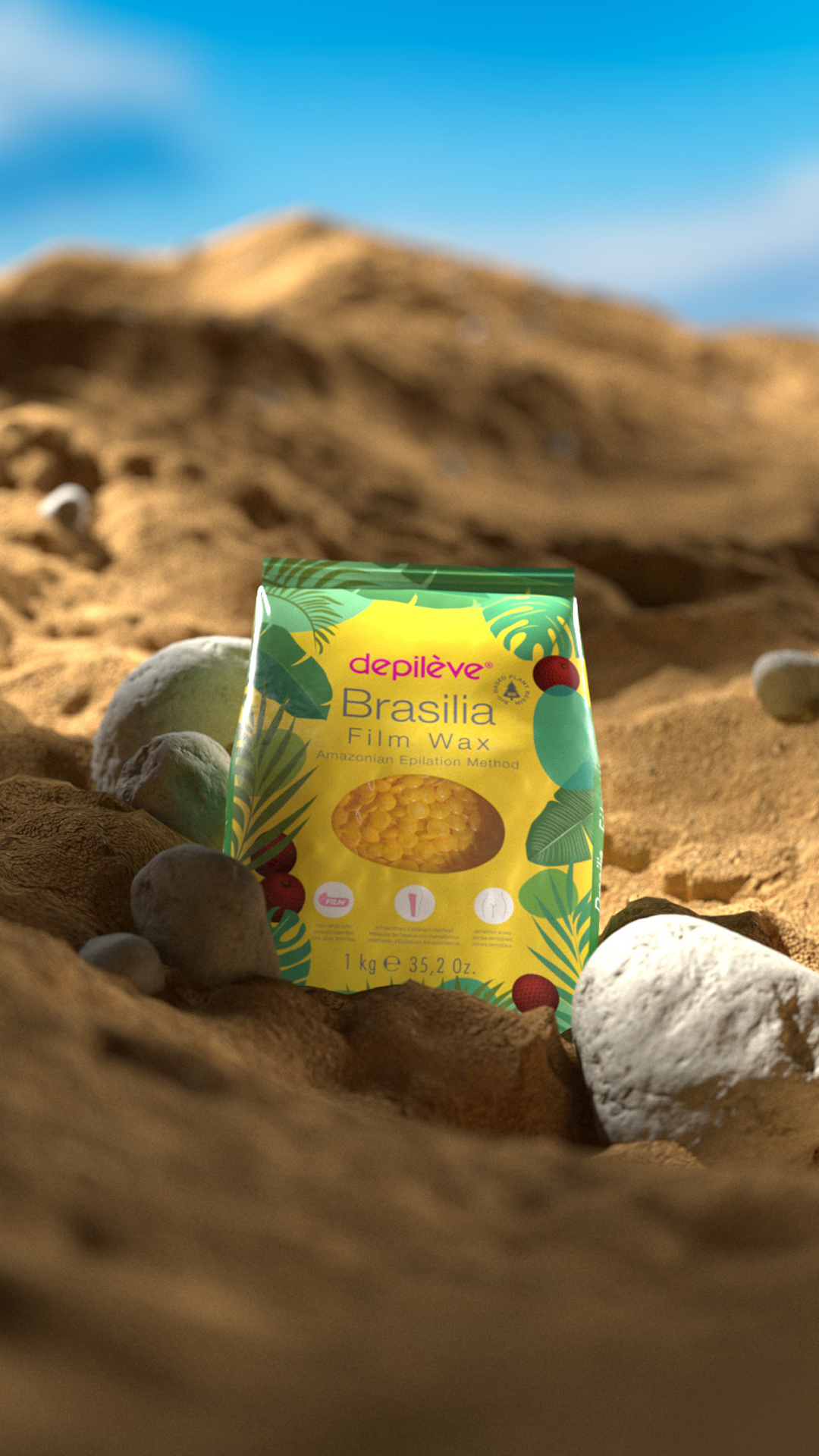 Depileve BRASILIA Folienwachs Granulat 1 kg