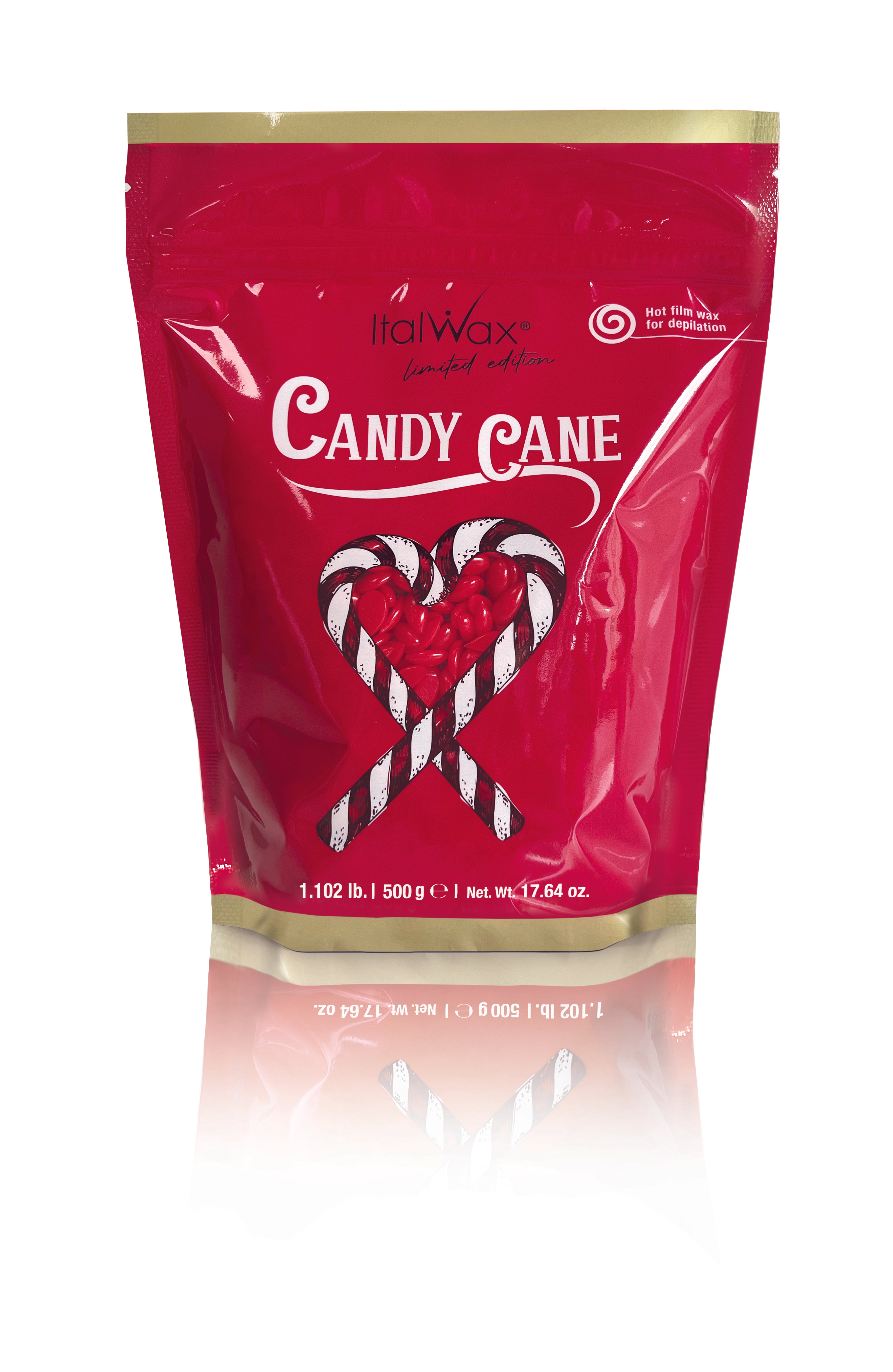 ItalWax Winterkollektion Candy Cane Wachs (Limitierte Auflage), 500 g