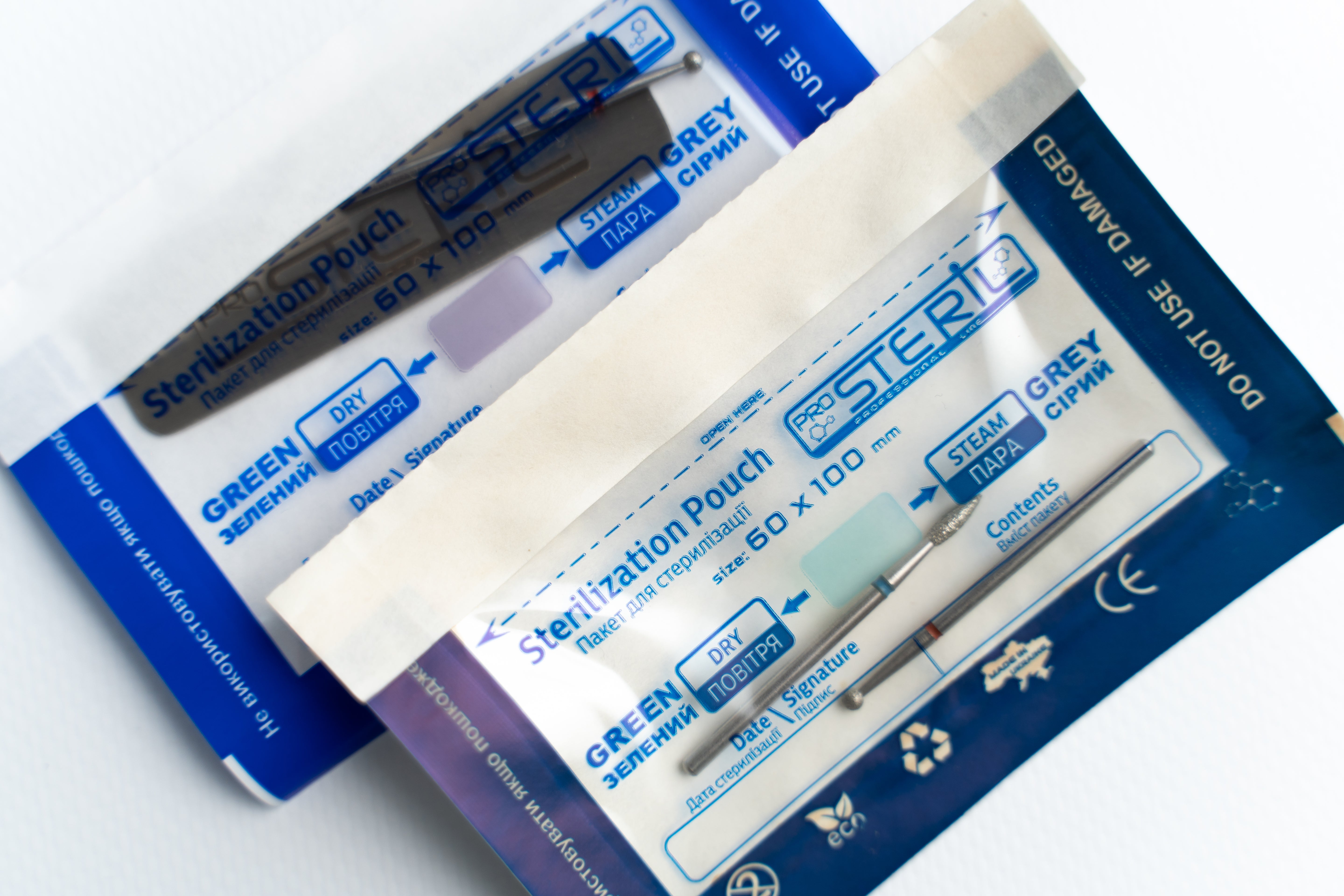 ProSteril Karstā gaisa & Autoklāva sterilizācijas maisiņi 60x100mm CPW caurspīdīgi ar indikatoru 100gab.