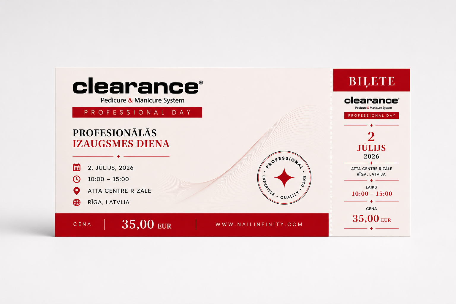 Eintrittskarte für die Veranstaltung „CLEARANCE PROFESSIONAL DAY“