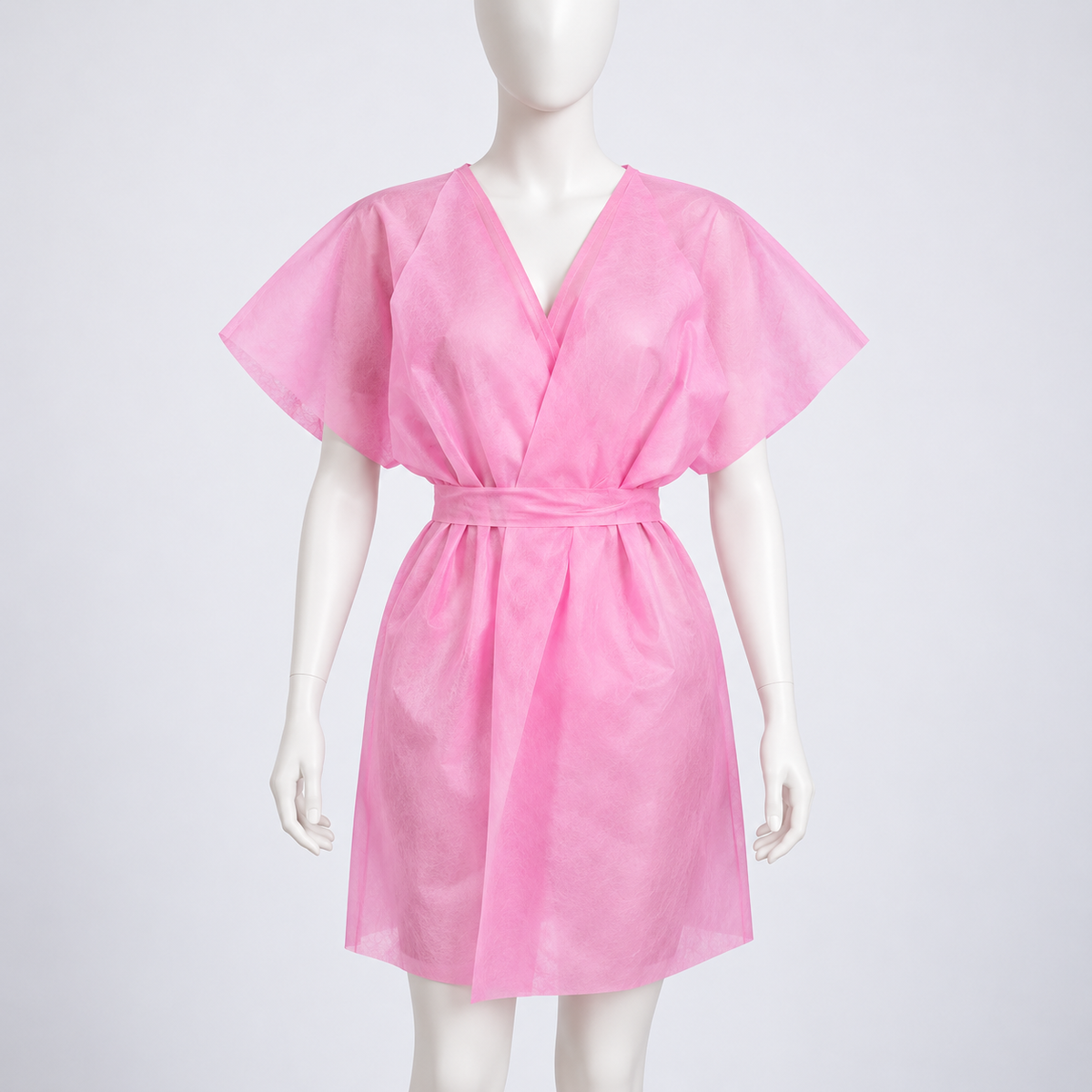 PW Nonwoven Kimono, 5 Stück, korallenrosa