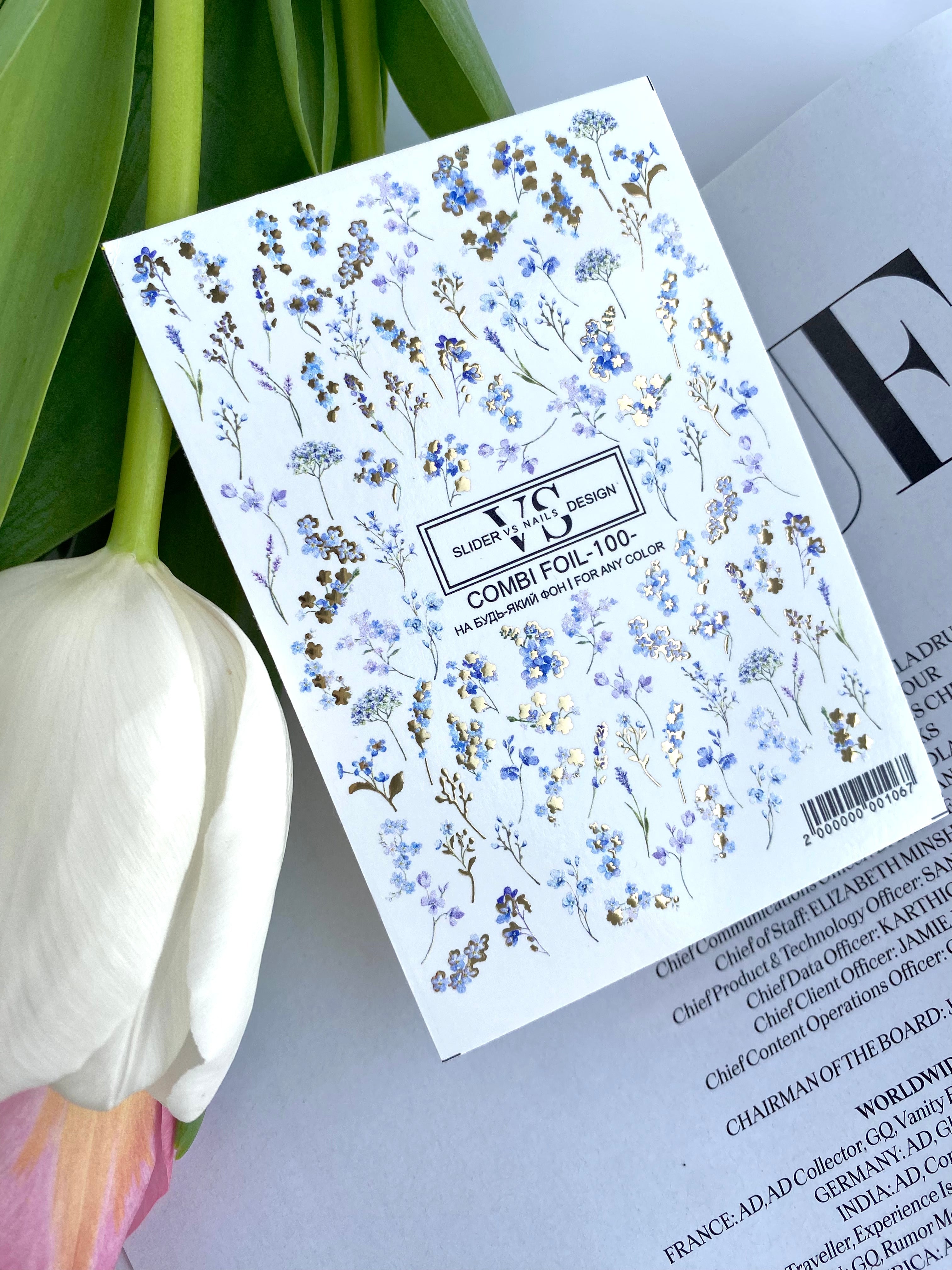 VS NAILS Sliders Combi Foil Nr.100