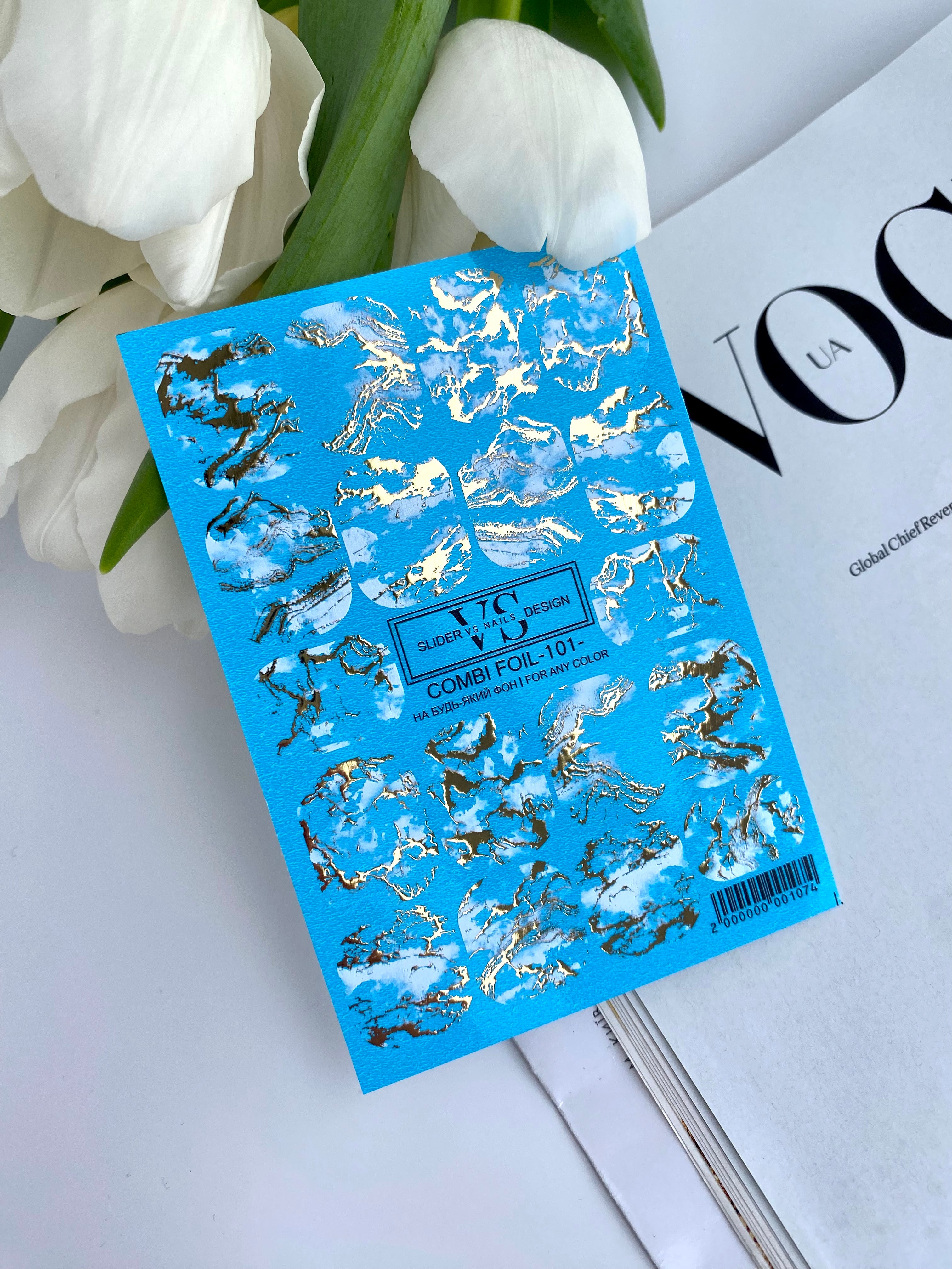 VS NAILS Sliders Combi Folie Nr.101