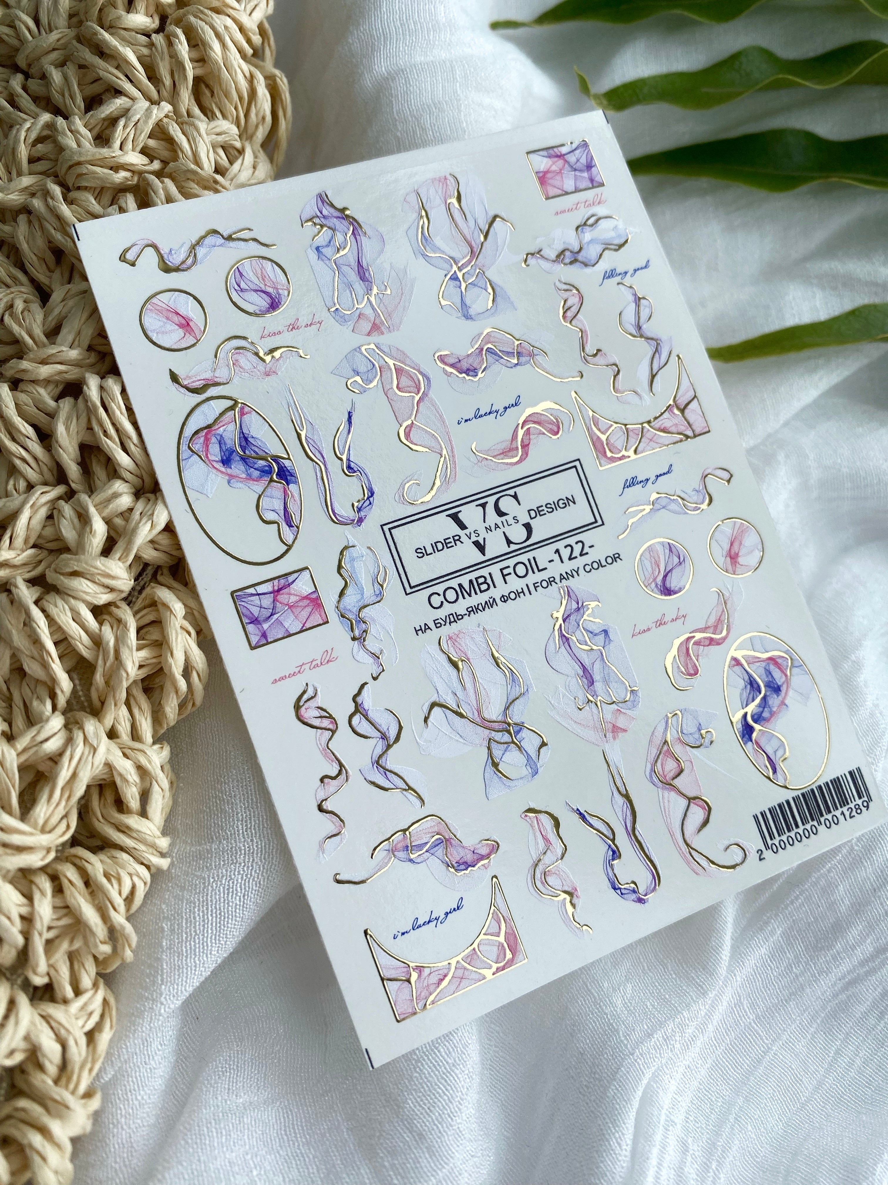 VS NAILS Sliders Combi Folie Nr.122