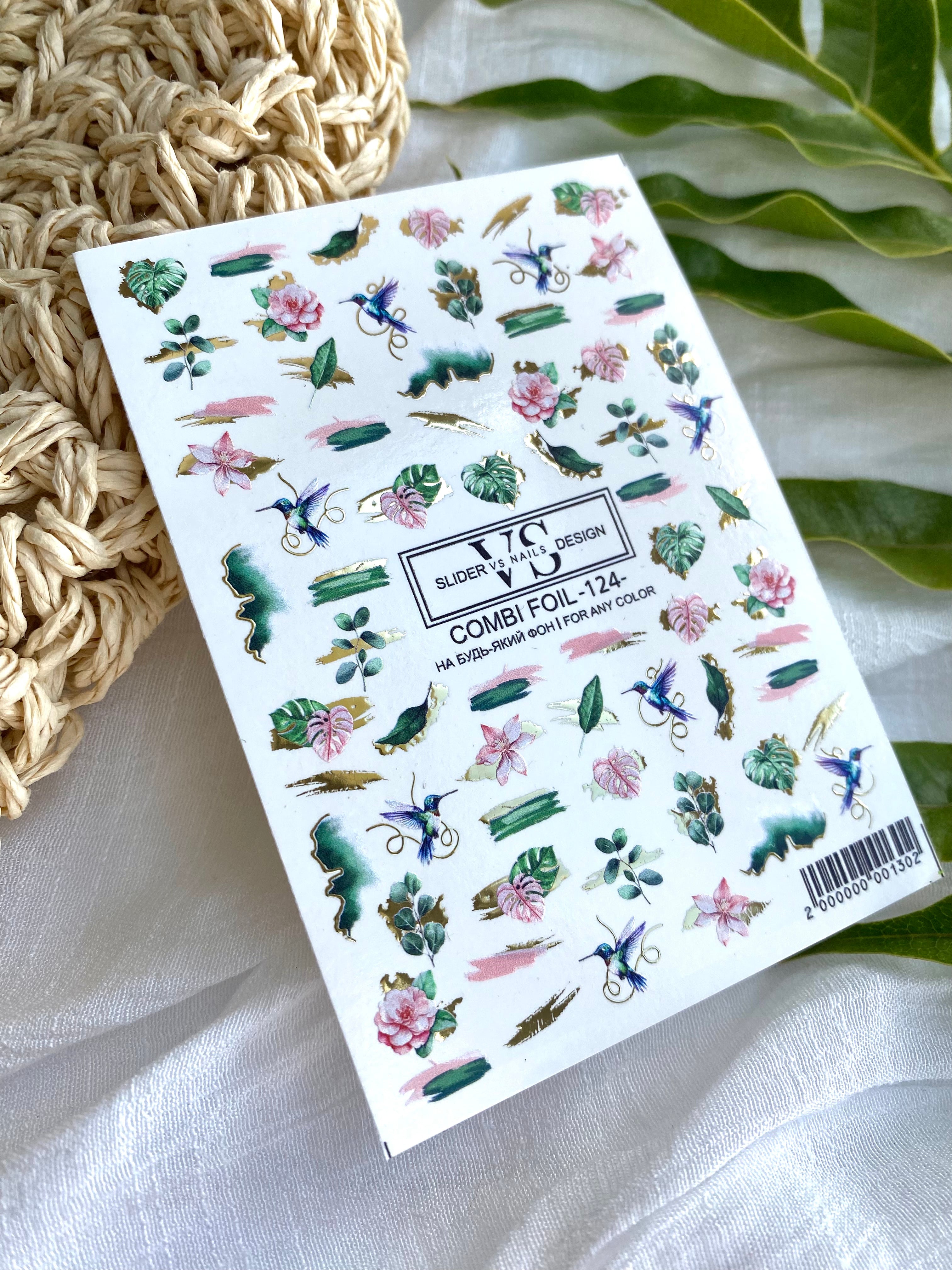 VS NAILS Sliders Combi Folie Nr.124