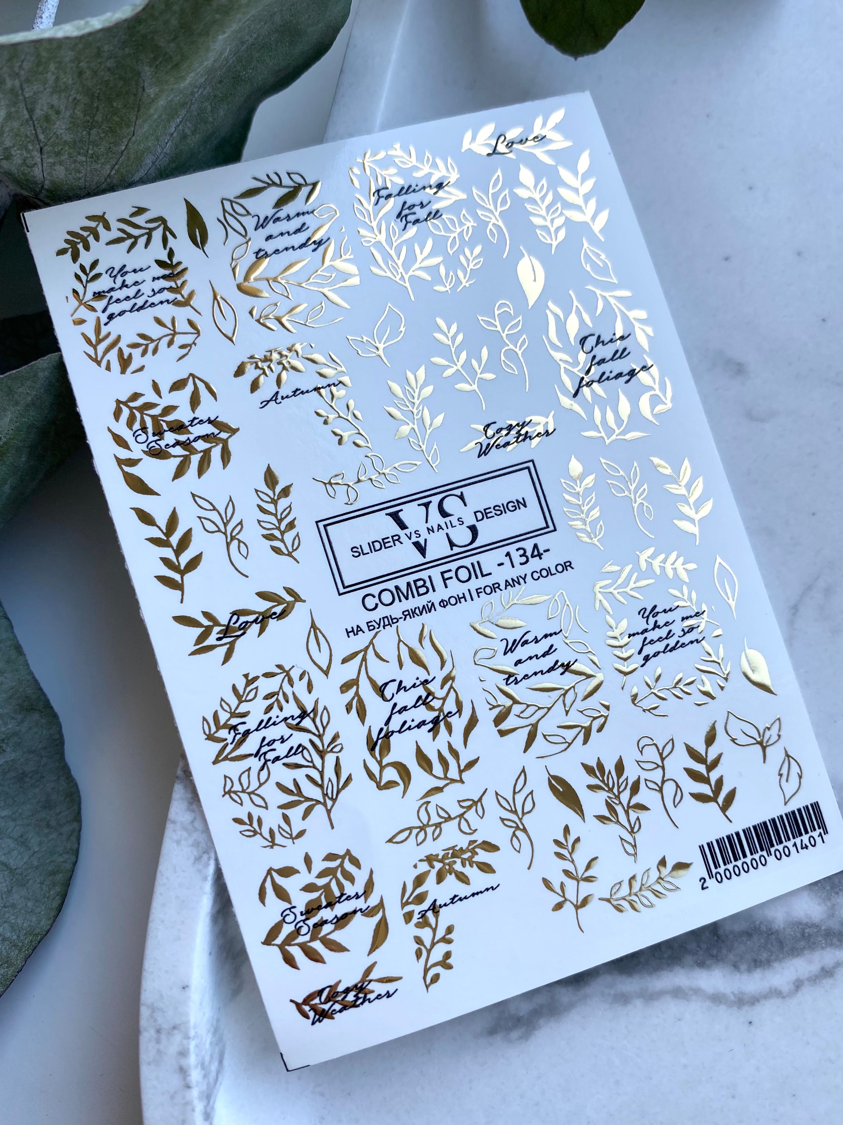 VS NAILS Sliders Combi Folie Nr.134