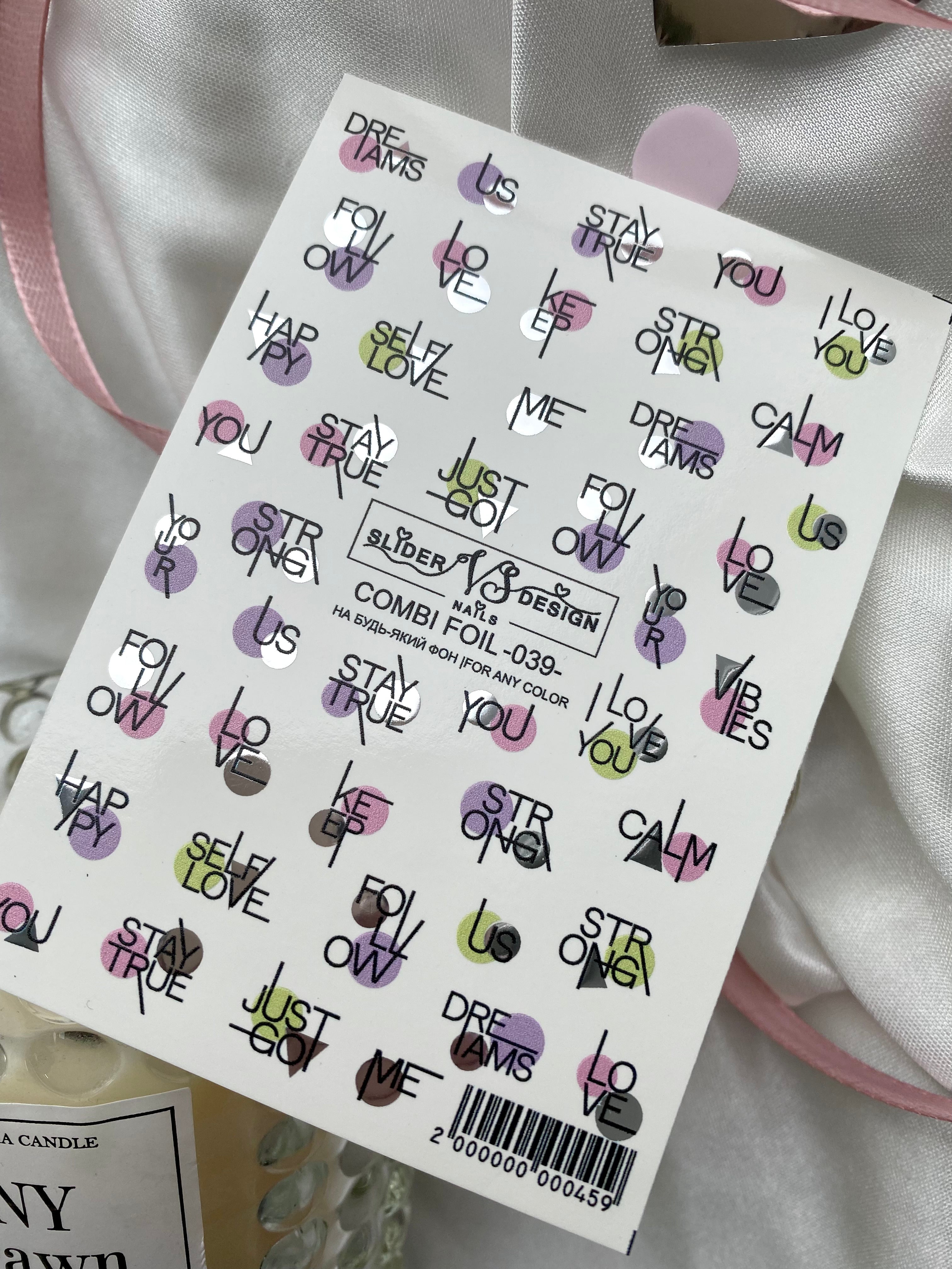 VS NAILS Sliders Combi Folie Nr.39