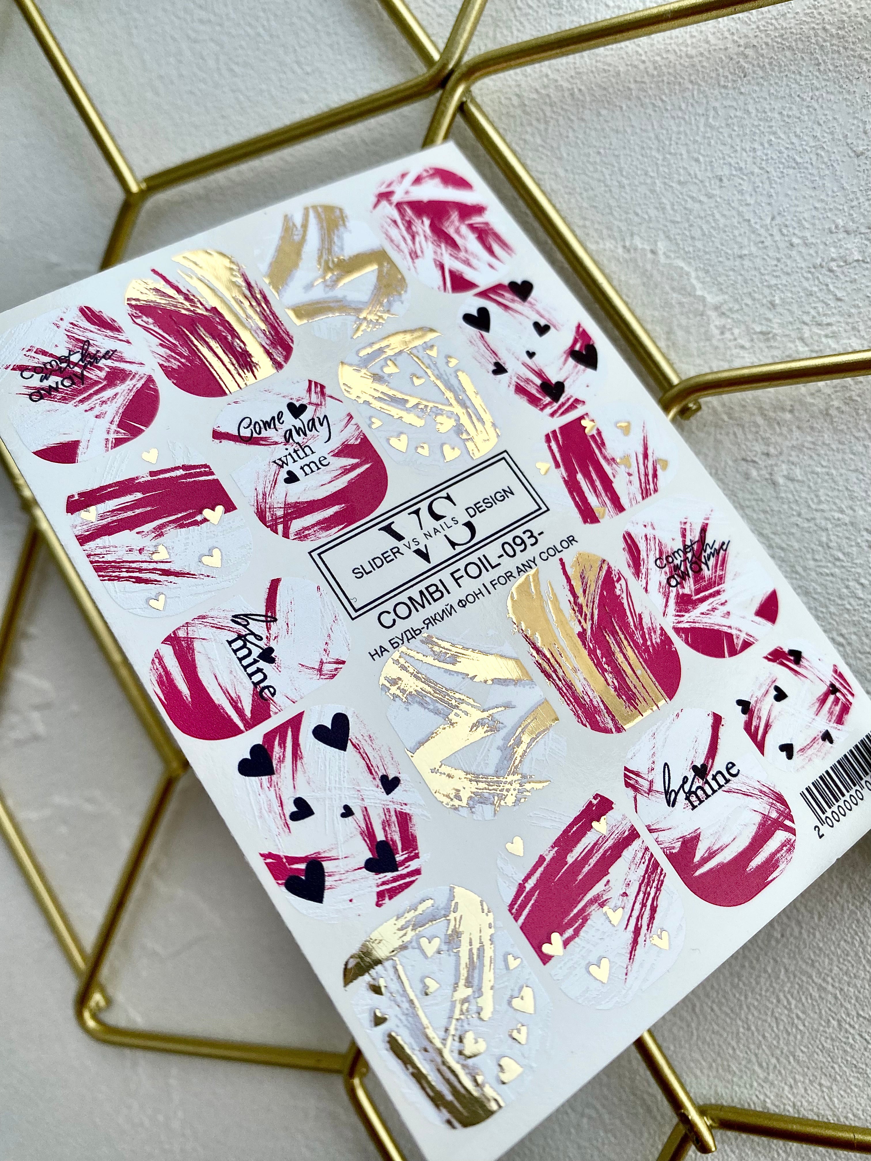 VS NAILS Sliders Combi Foil Nr.93