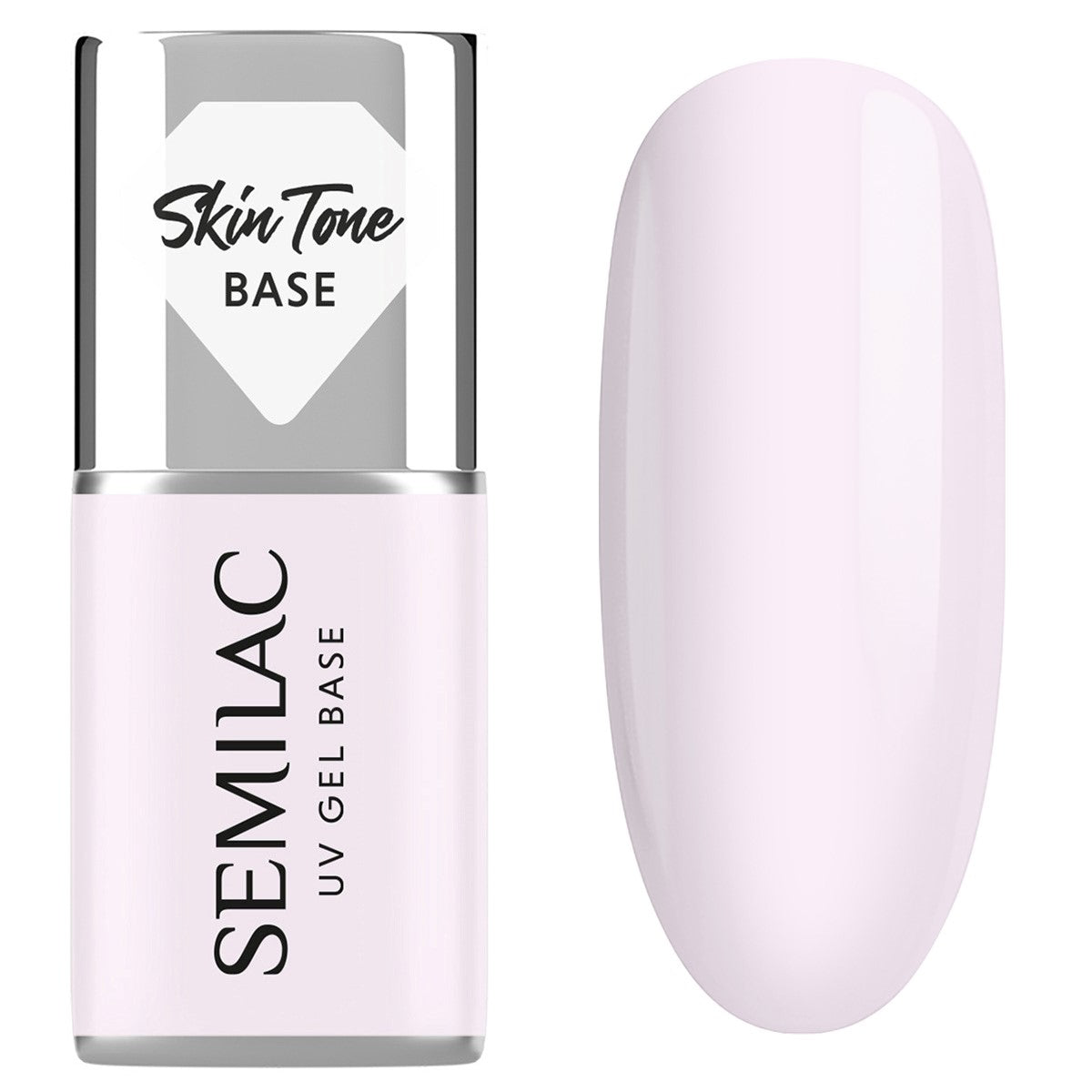 Semilac Skin Tone Cover Base 2in1 Milky Pink 7 ml