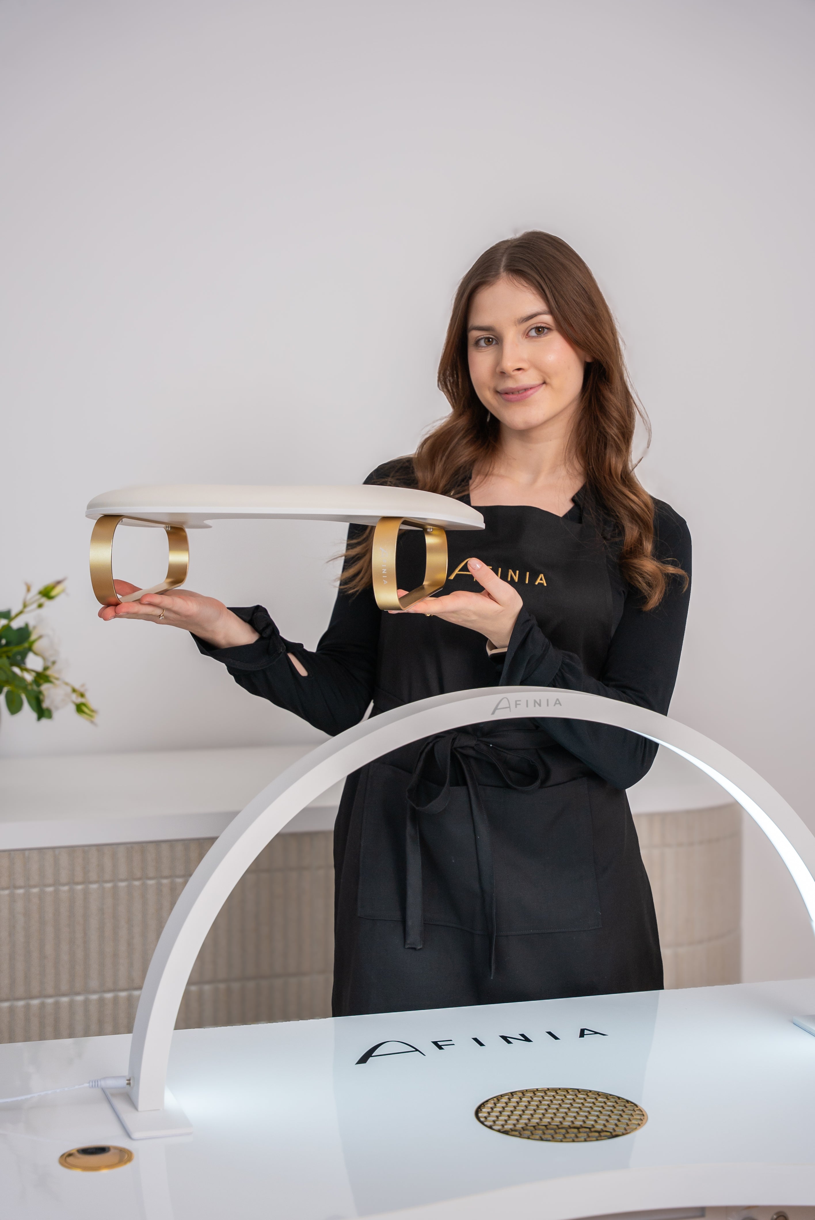 Afinia Handstütze Luna Cremefarben