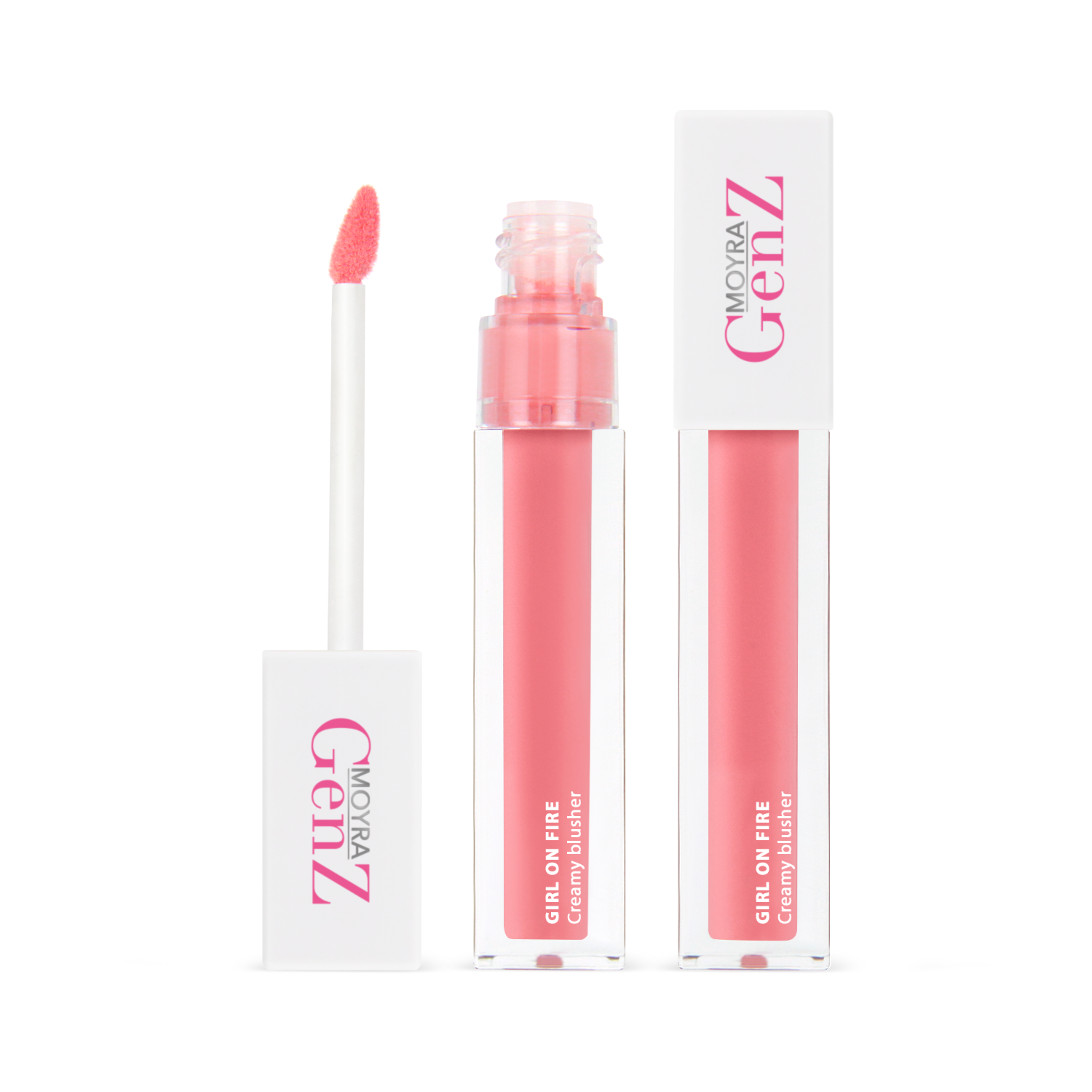 MOYRA GenZ Girl on fire Creamy blusher 01 vaigu sārtums, 4 gr