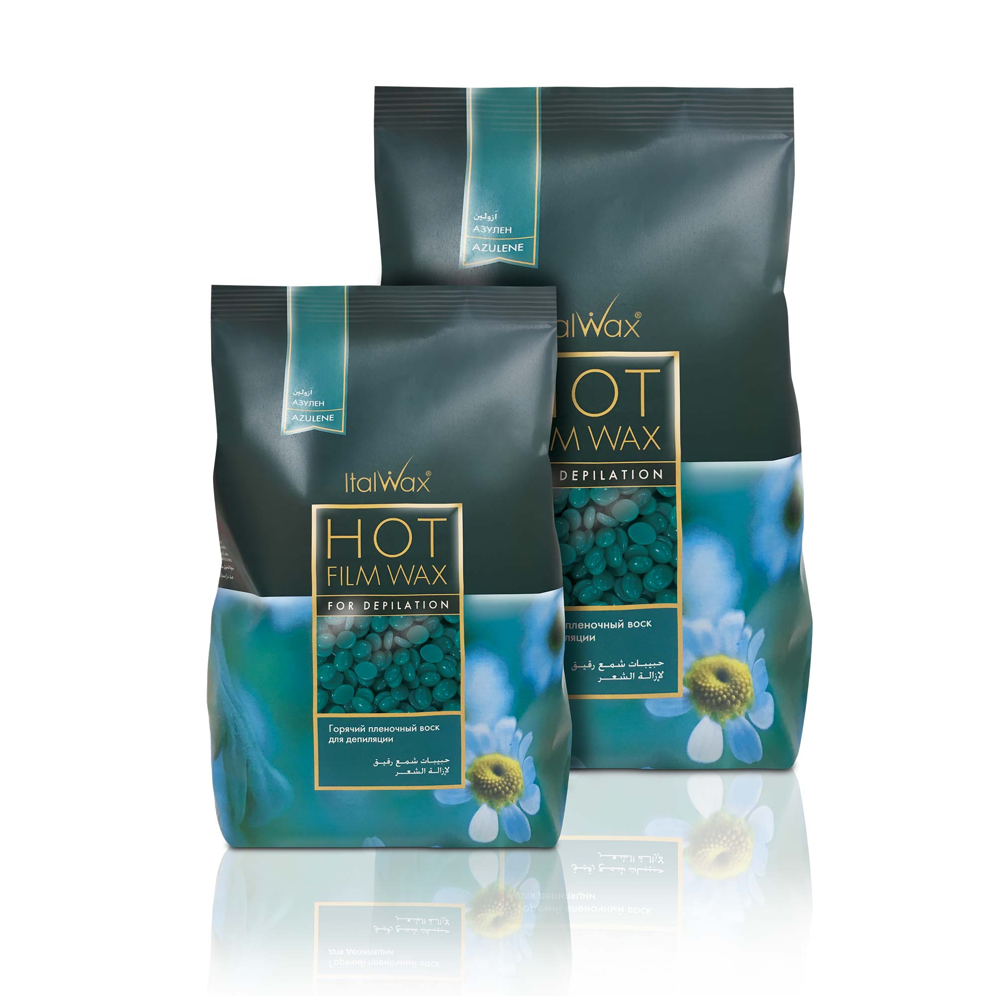 ItalWax HOT Film WAX Heißwachsstreifen - AZULENE 500 g