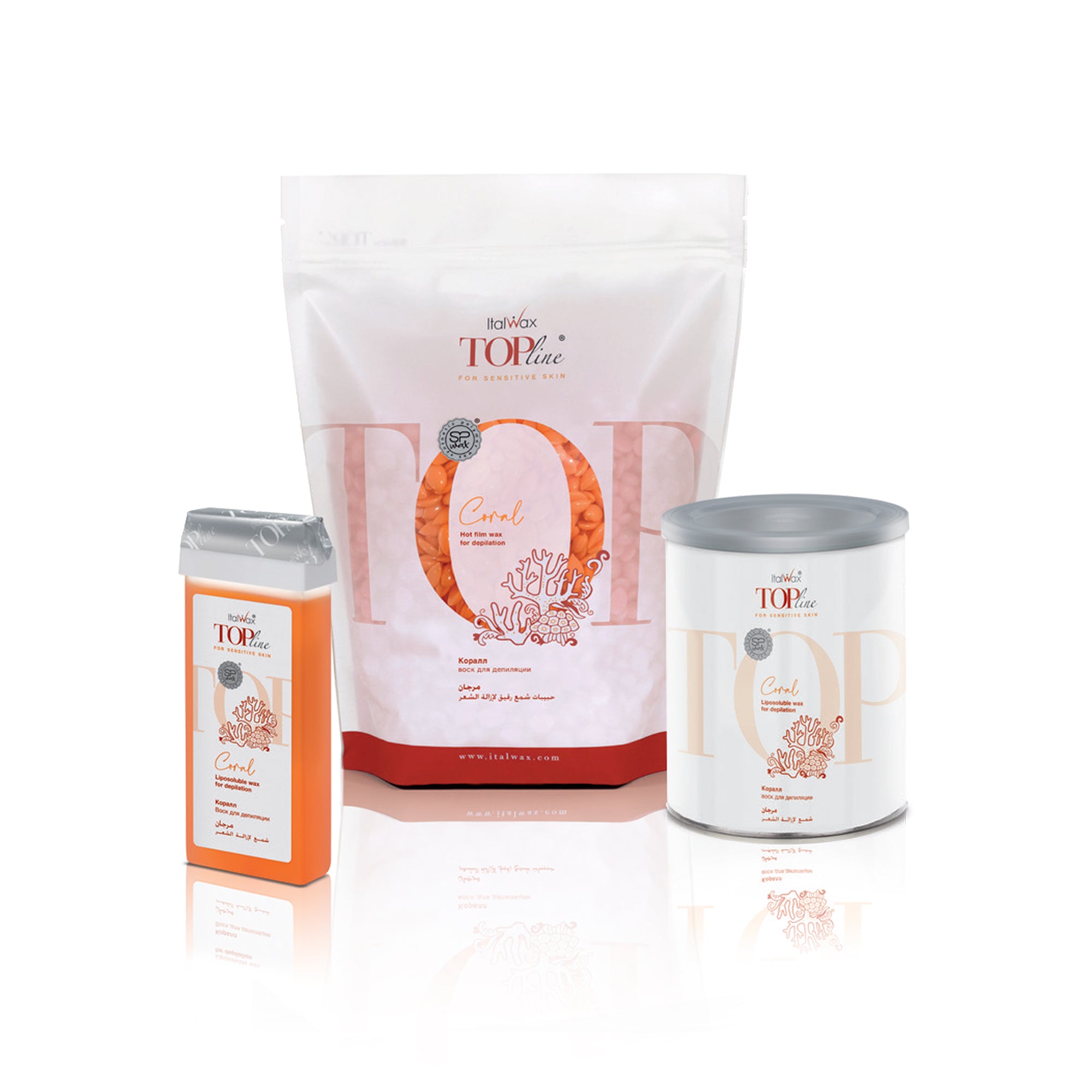 ItalWax Depilācijas vasks kartridžā TOPline - CORAL 100 ml