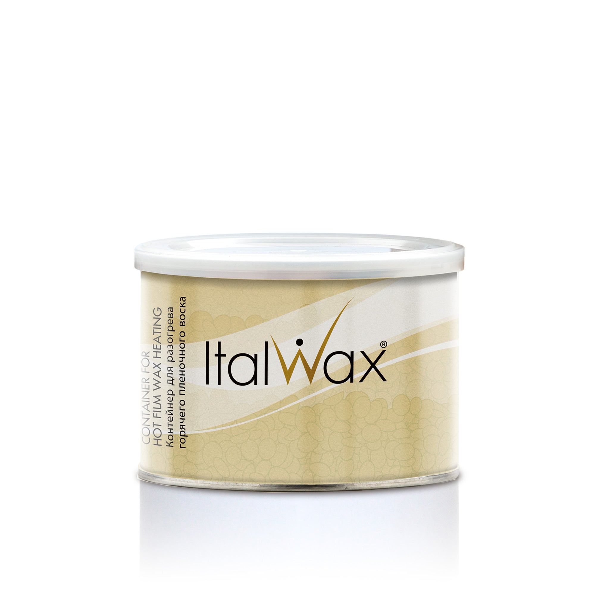 ItalWax Tukša metāla bundža vaska sildīšanai 400 ml ar plastmasas vāciņu