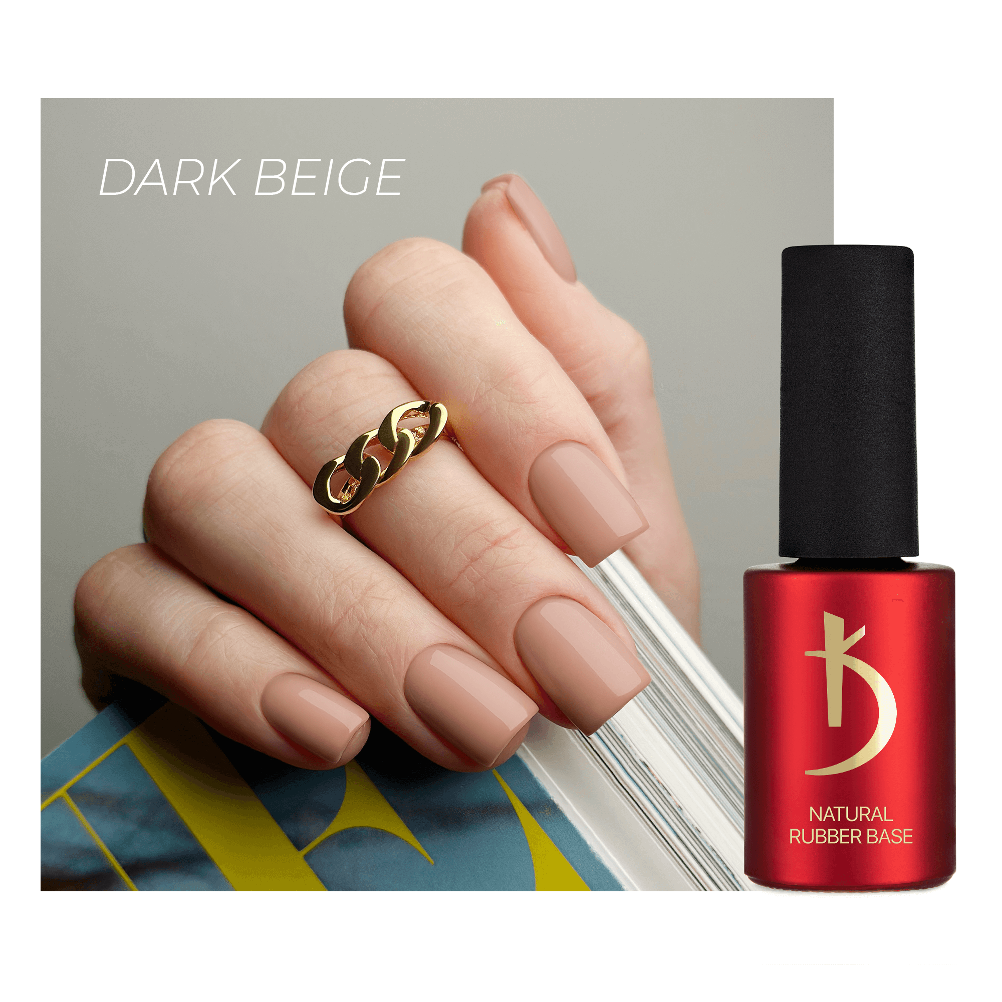 KODI NATURAL RUBBER BASE (DUNKELBEIGE), 15 ML