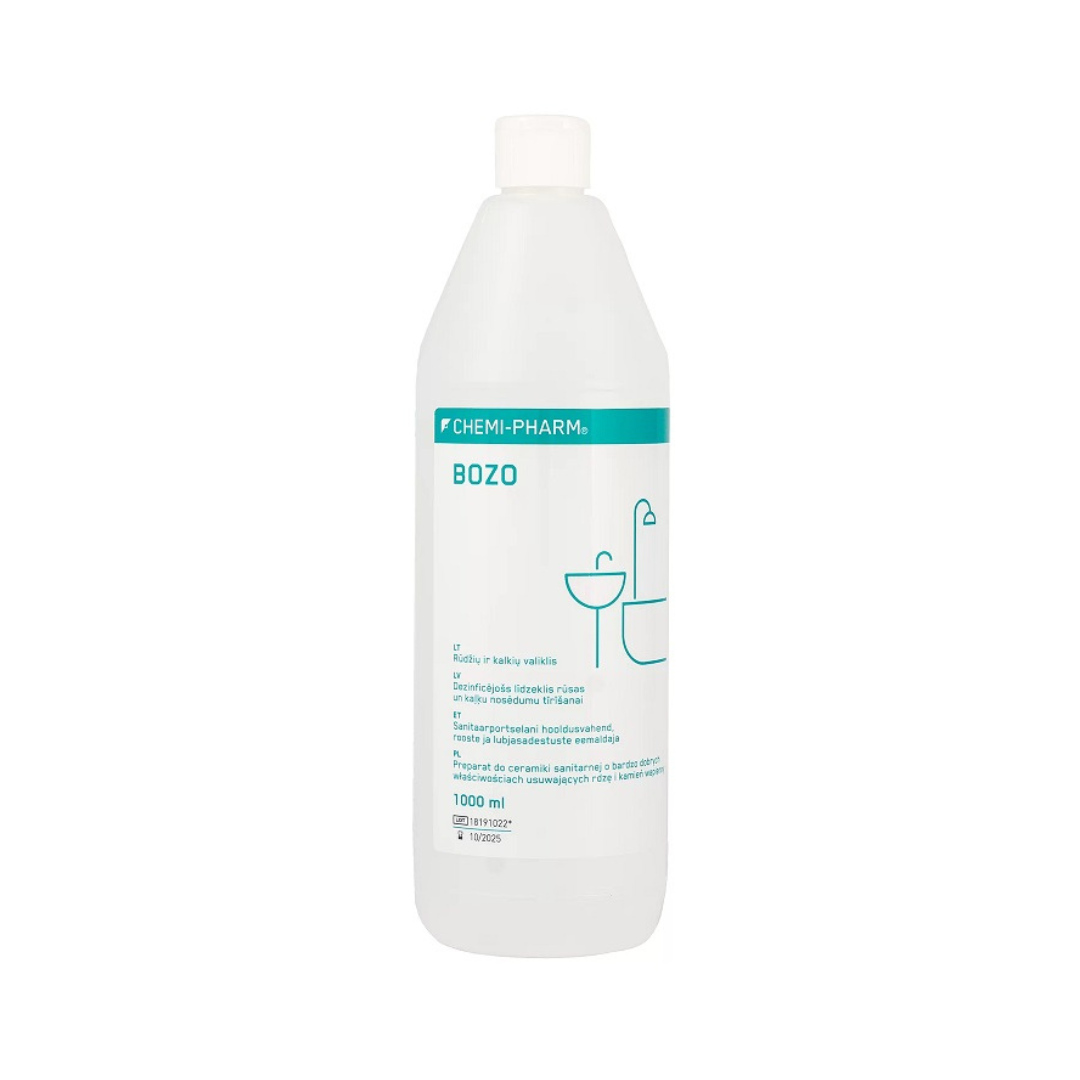 BOZO Desinfektionsmittel zur Entfernung von Rost und Kalk, 1000 ml