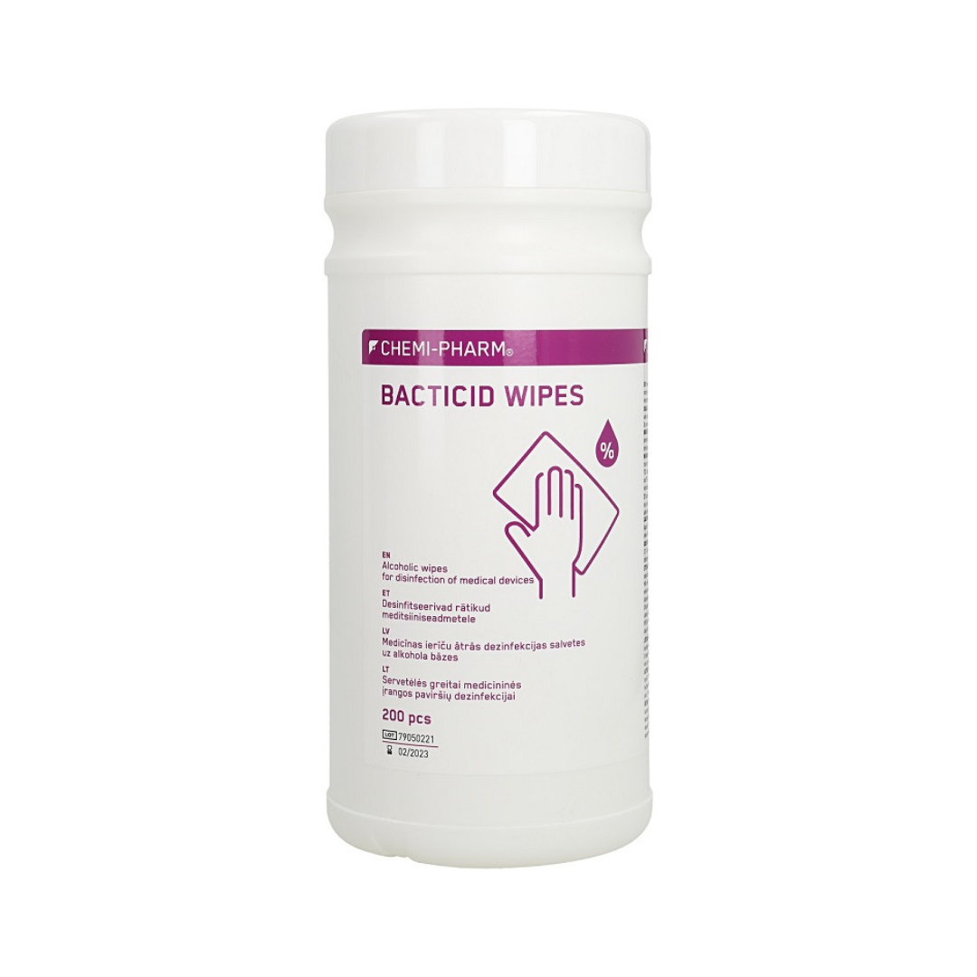 BACTICID WIPES Tücher zur schnellen Desinfektion von Geräten und Oberflächen, 200 Stk.