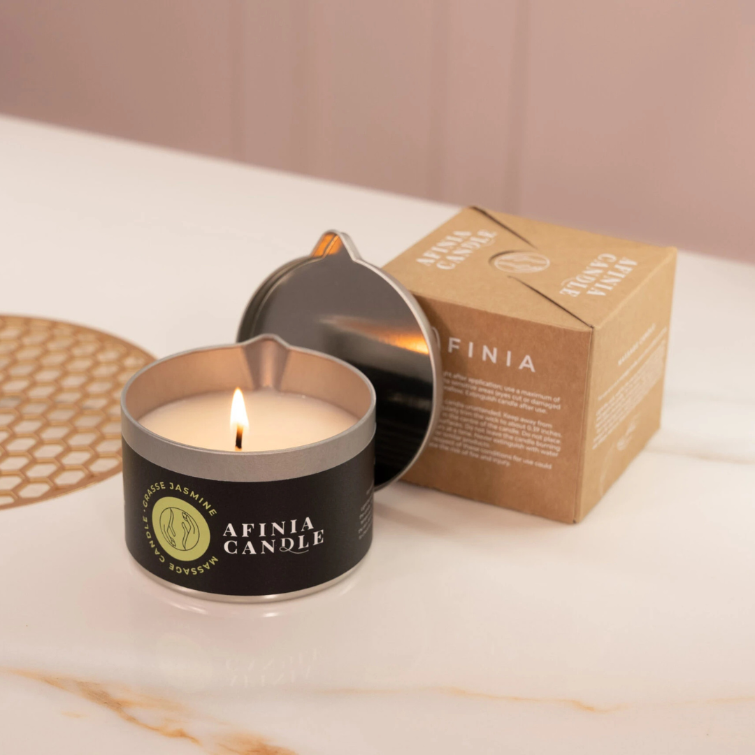 Afinia aromātiskā masāžas svece Grasse Jasmin 150gr