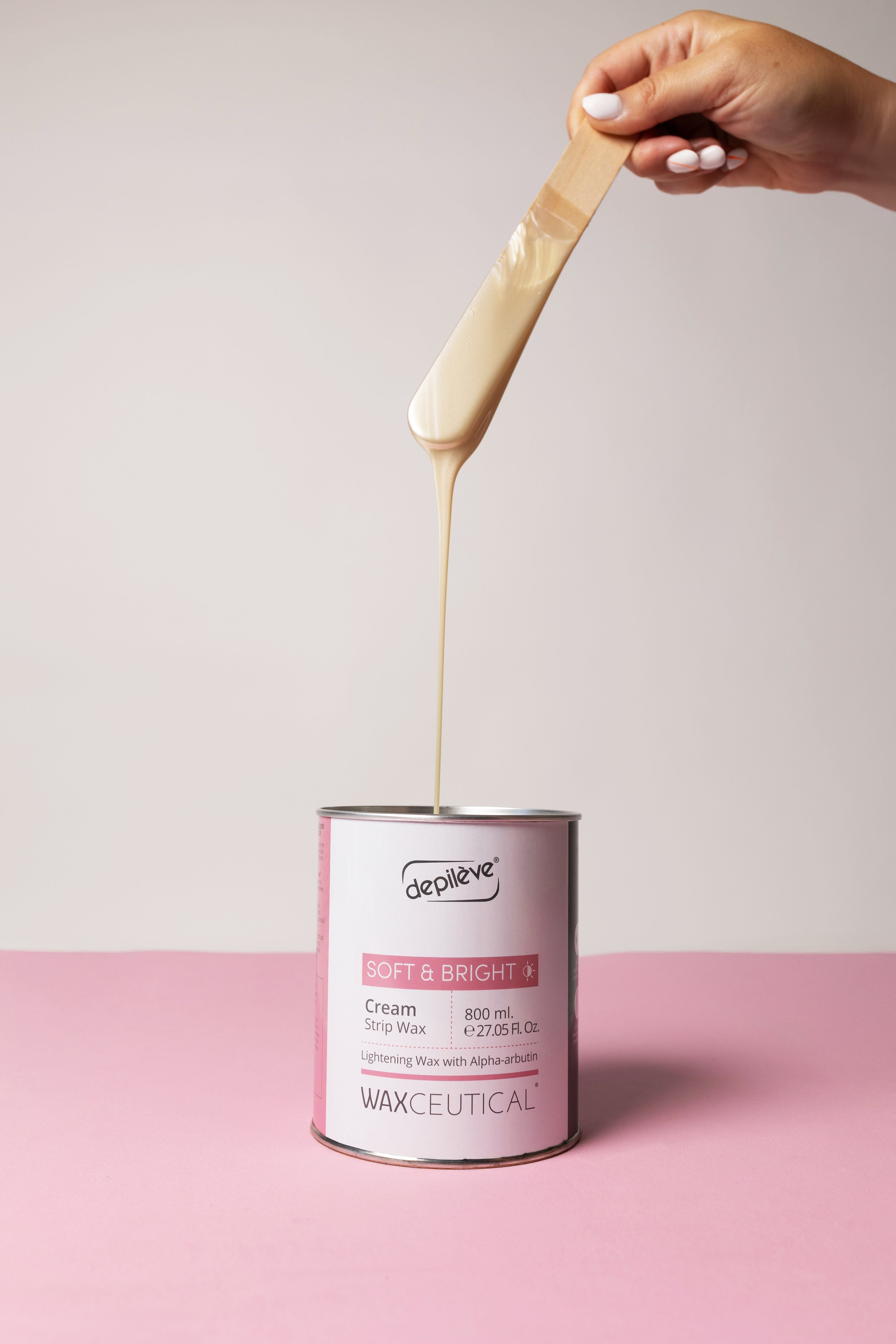 Depileve Waxceutical Soft & Bright Krēmveida plēves vasks bundžā 800 ml