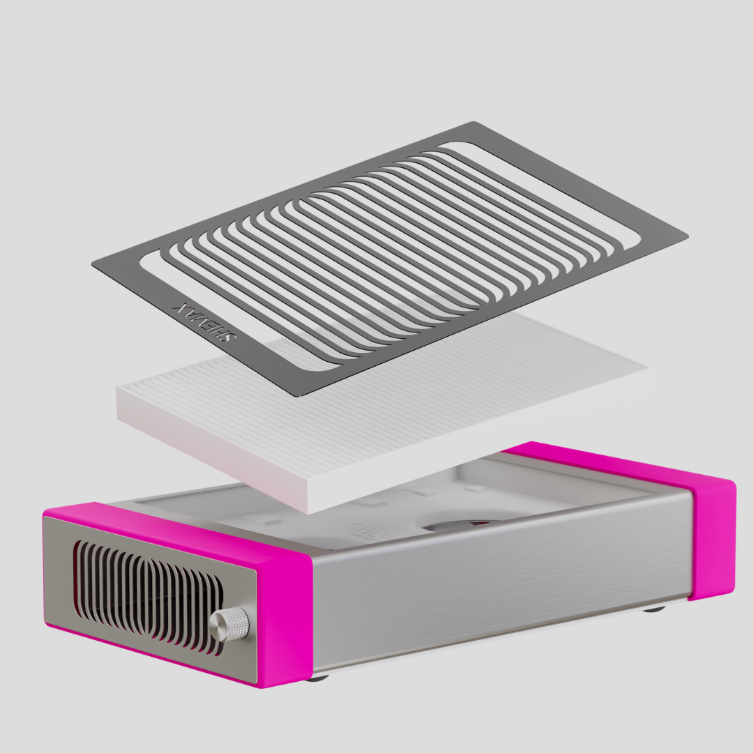 SheMax Style PRO Rozā Profesionāls manikīra putekļu savācējs