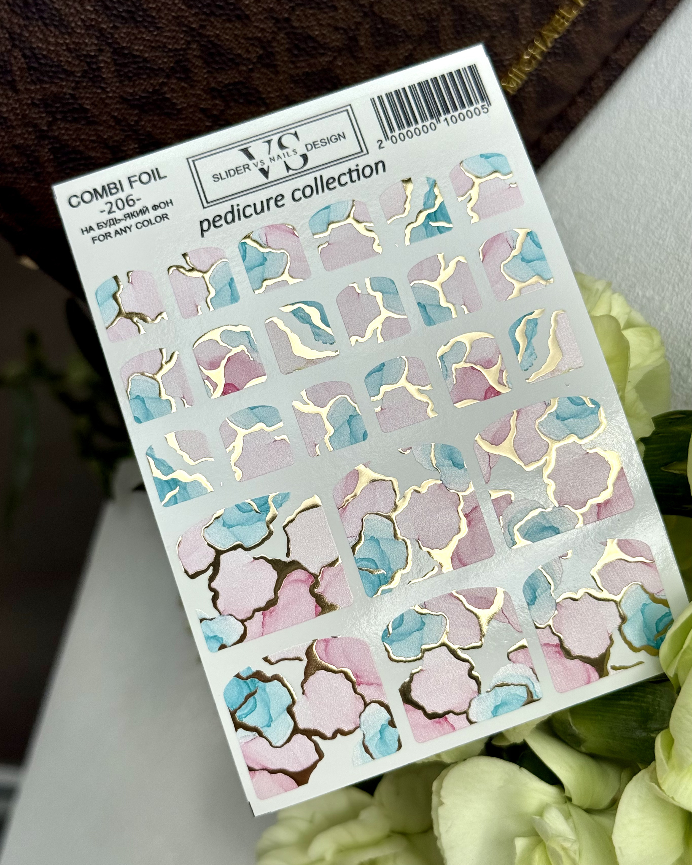 VS NAILS Schiebekappen Kombifolie Nr. 206