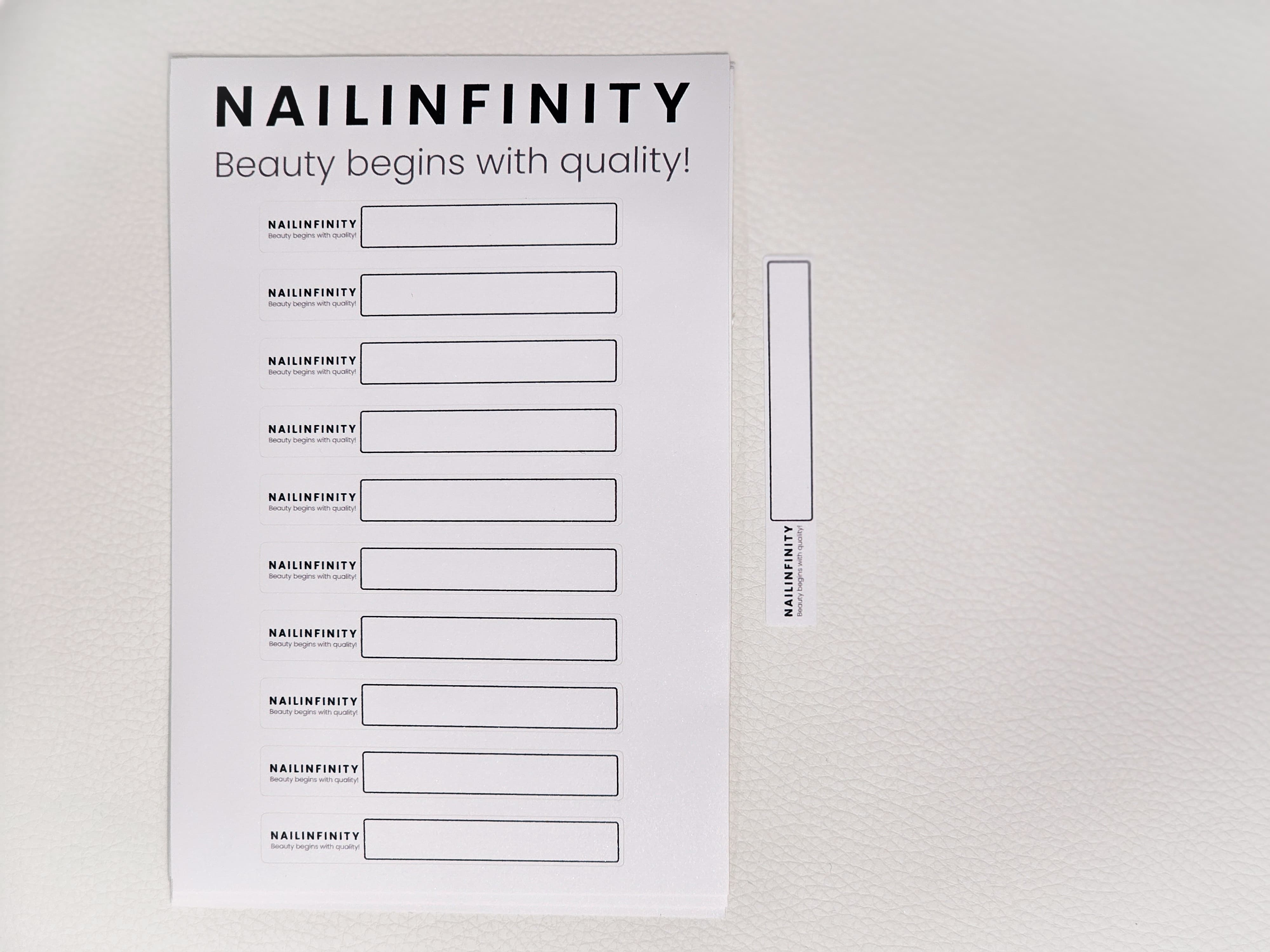 Nailinfinity Tipšu uzlīmes toņu numerācijai un navigācijai 50gb