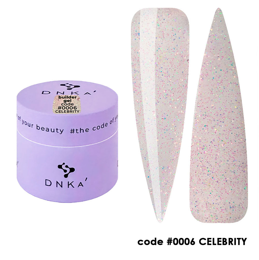 0006 DNKa' Builder Gel Celebrity Shimmer Collection - 15ml