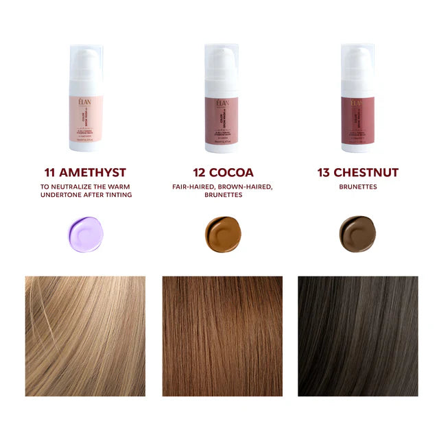 ELAN Tönende Augenbrauenmaske, Color Brow Mask 2in1 Amethyst, 10 ml