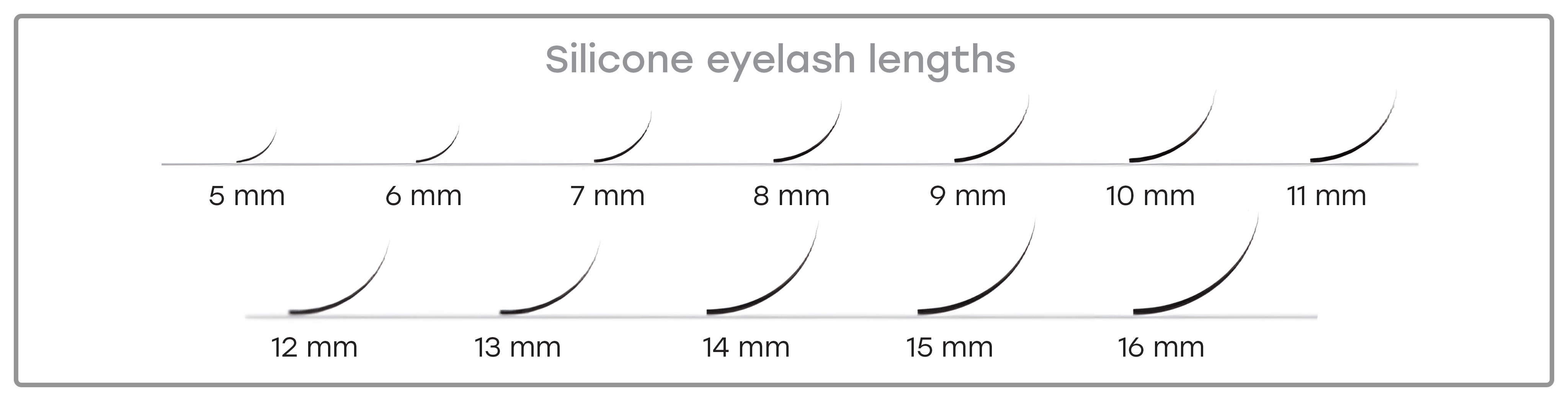LOVELY Silicone skropstas D/0.10 x 7mm, 16 rindas