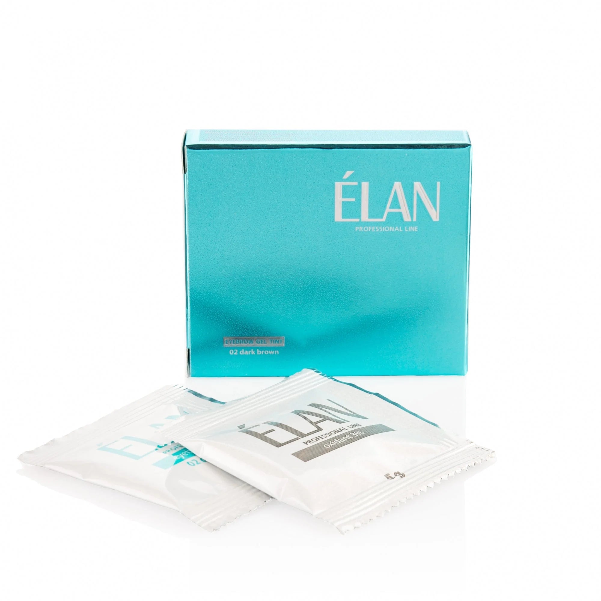 Elan Gel-Farbe für Augenbrauen und Wimpern mit Oxidant 1 Stk. (02 Dunkelbraun) 5g