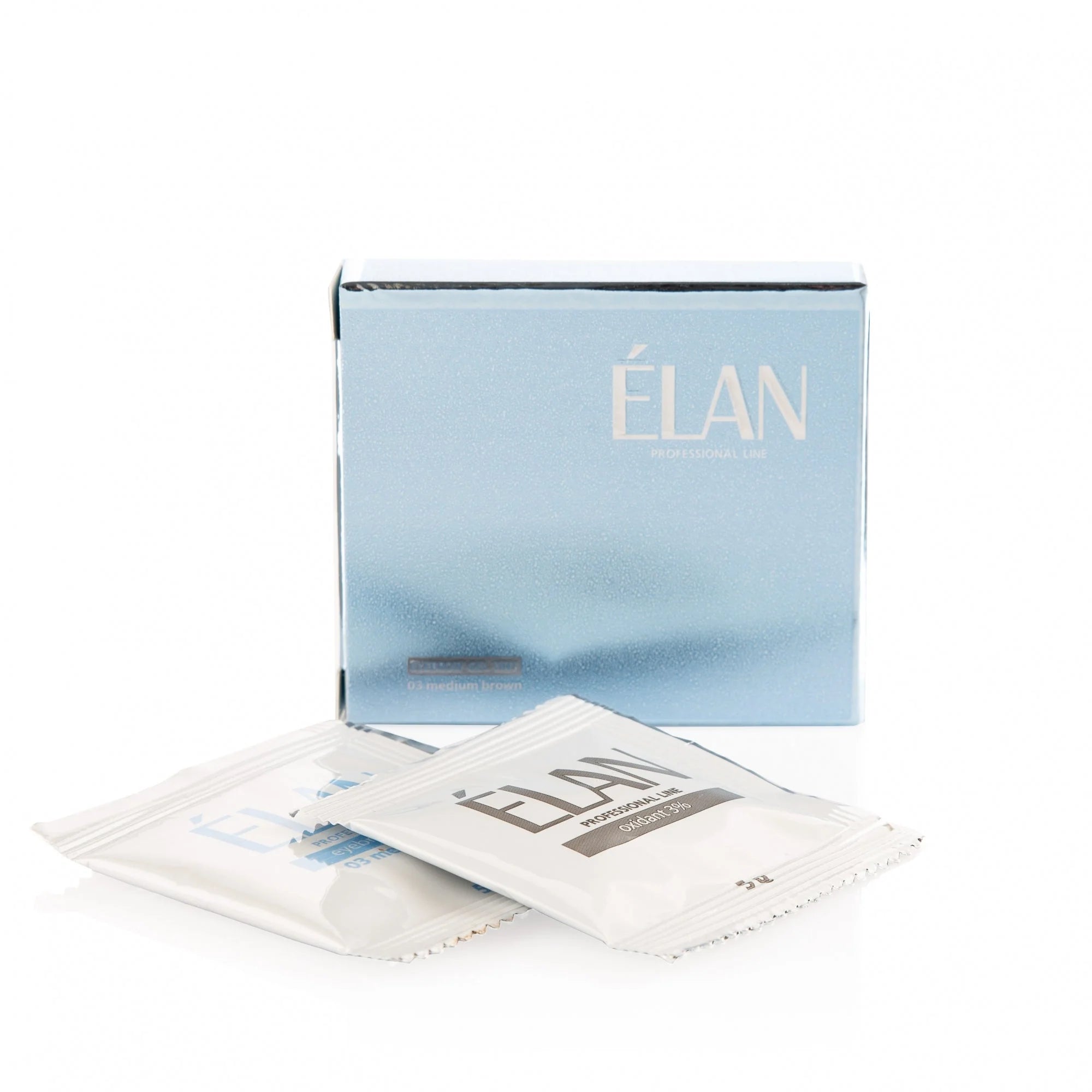 Elan Gel-Farbe für Augenbrauen und Wimpern mit Oxidationsmittel 1 Stk. (03 Mittelbraun) 5g