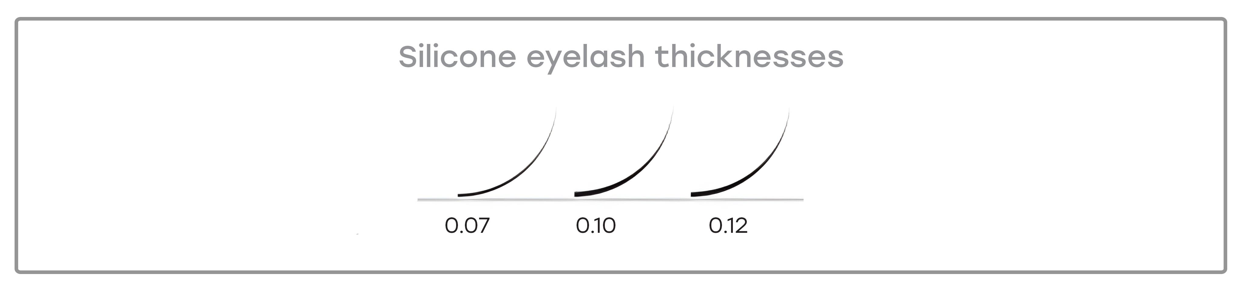 LOVELY Silicone skropstas D/0.10 x 7mm, 16 rindas