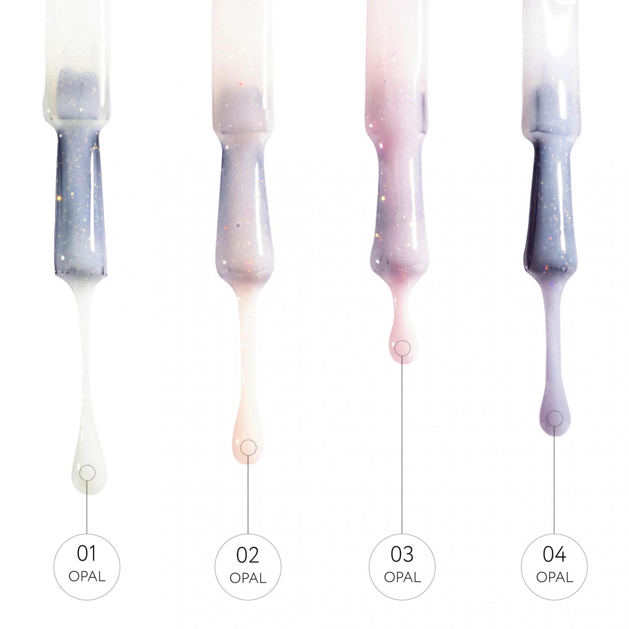 KODI Color Rubber Base Gel, Opal 01 7 ml