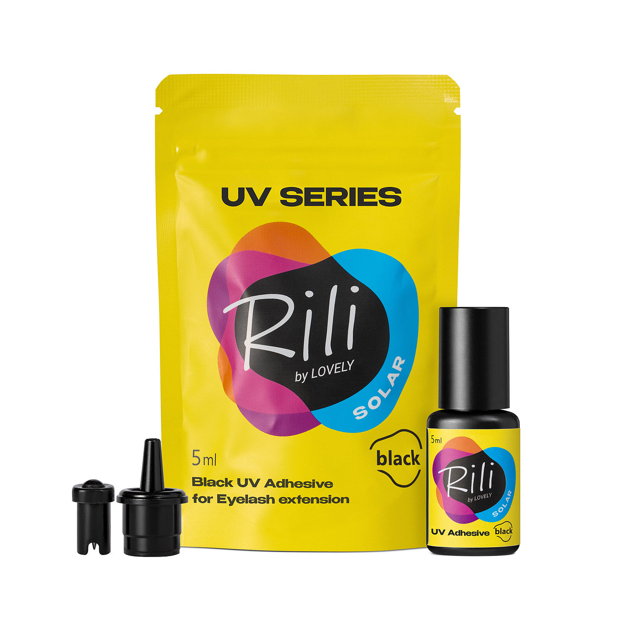 LOVELY UV līme skropstu pieaudzēšanai Rili Solar, melna 5 ml