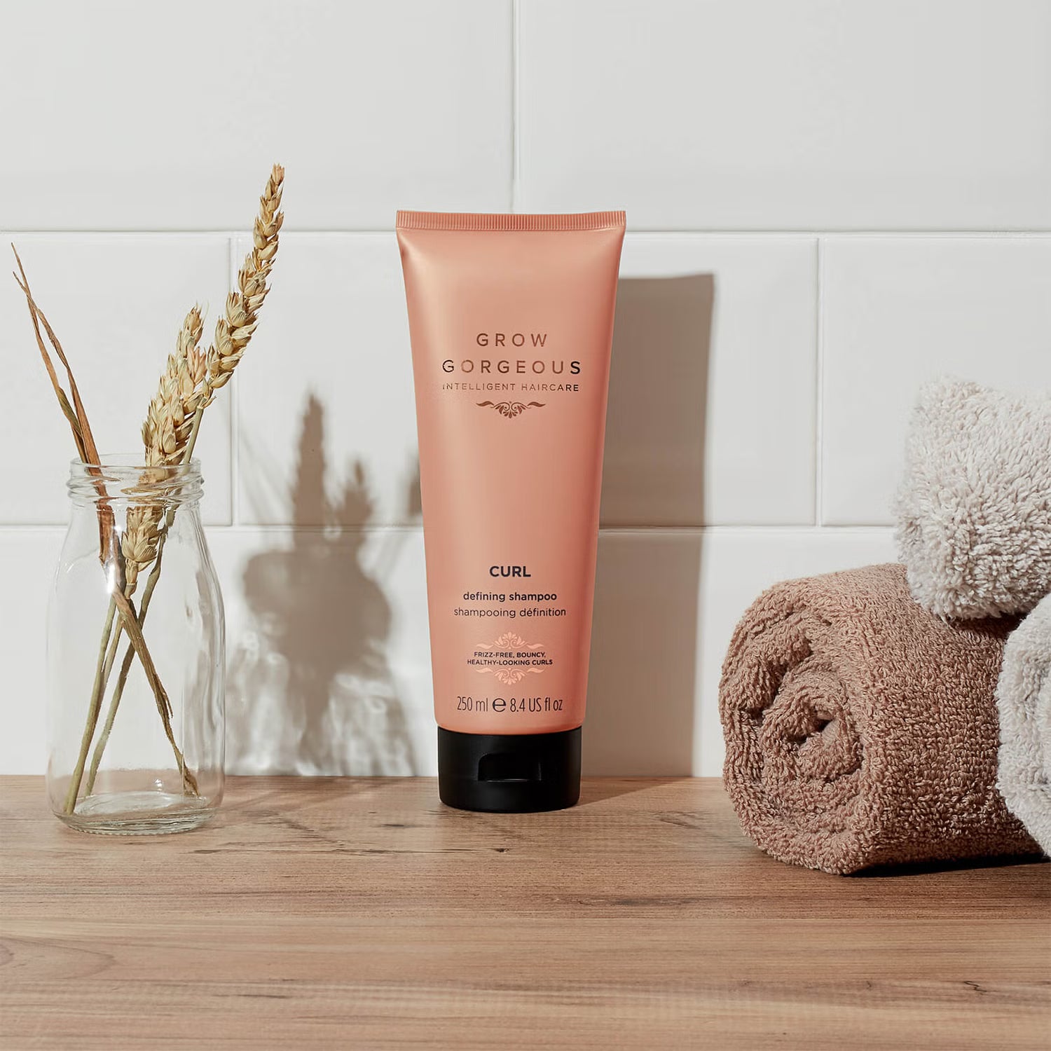 GROW GORGEOUS Curl Defining Shampoo – Shampoo für lockiges Haar, 250 ml