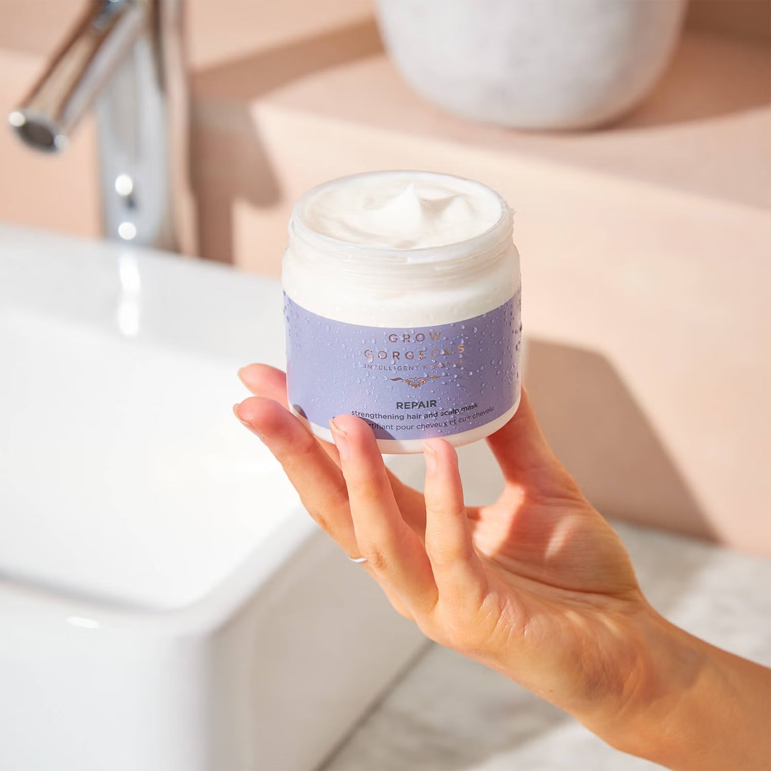 GROW GORGEOUS Repair Strengthening Hair & Scalp Mask - Reparierende Maske für Haar und Kopfhaut, 200 ml