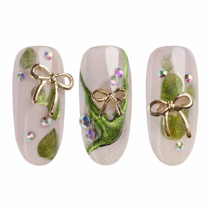 11143 Neonail Nageldekoration 3D Gold Schleifen