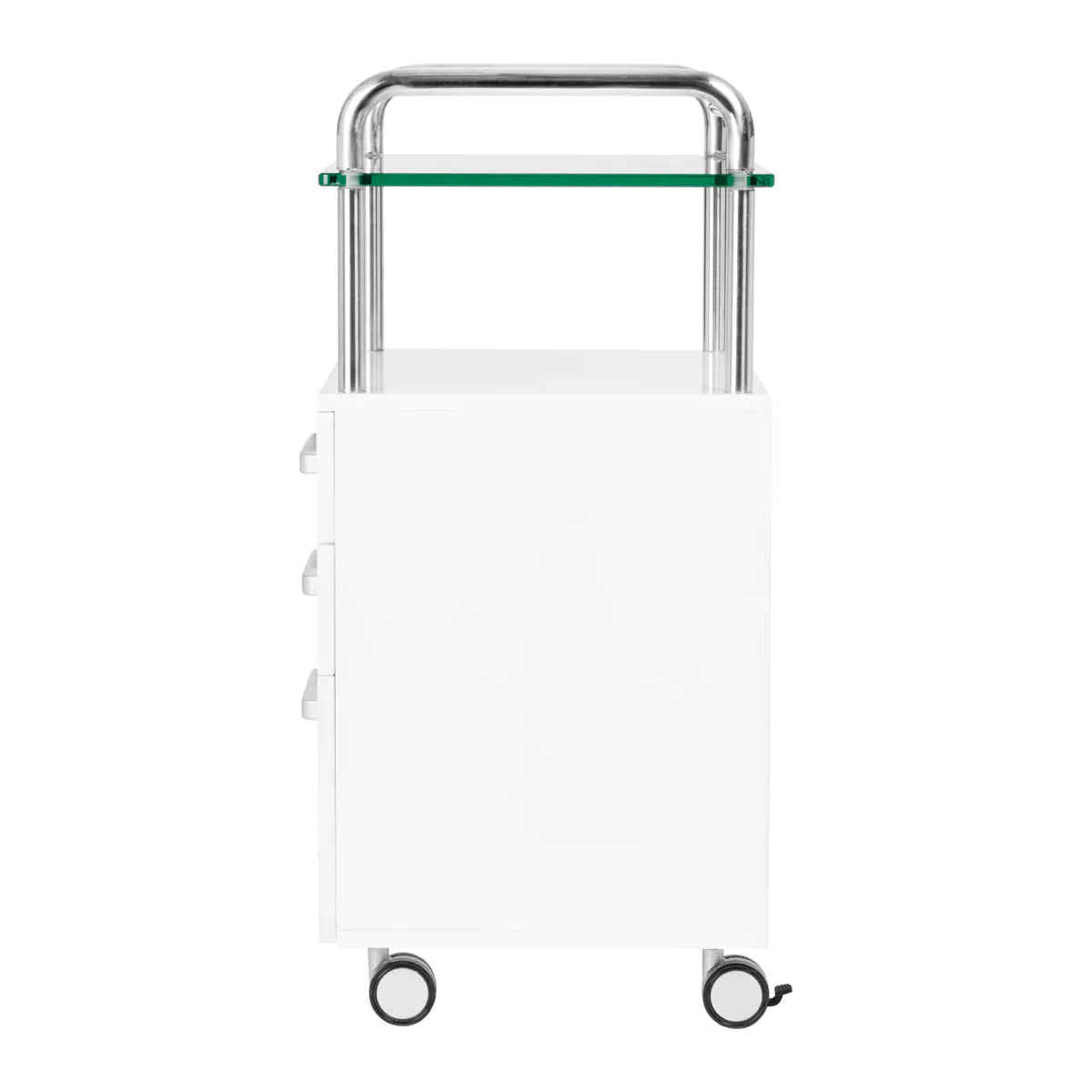 Podologentisch mit 3 Schubladen, weiß