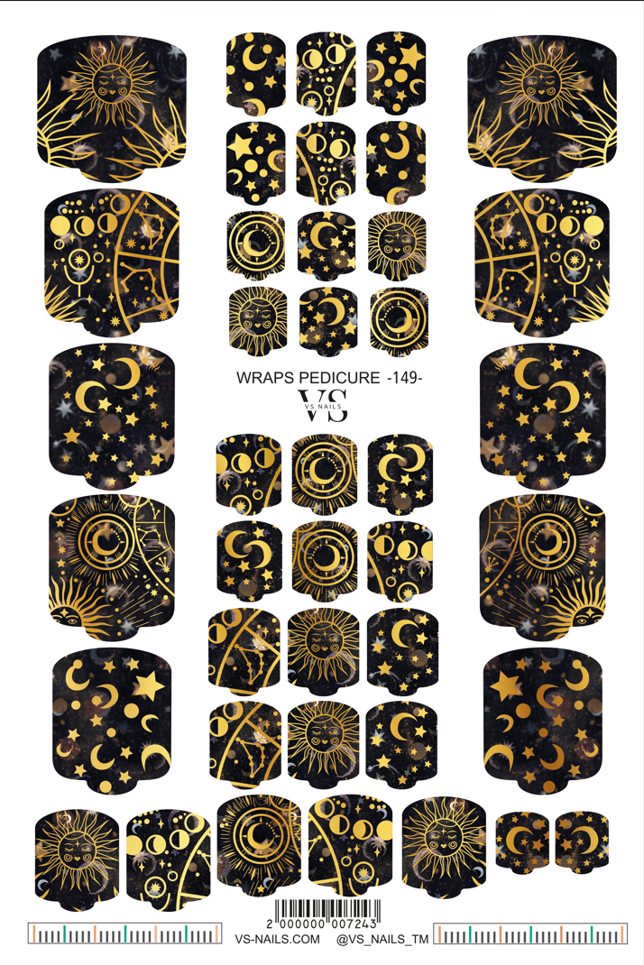 VS NAILS Pedicure Wraps Nr.149