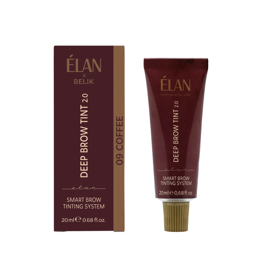 Elan Ilgstošs uzacu tonis «DEEP BROW TINT», 2.0 09 COFFEE Tumši brūns 20ml