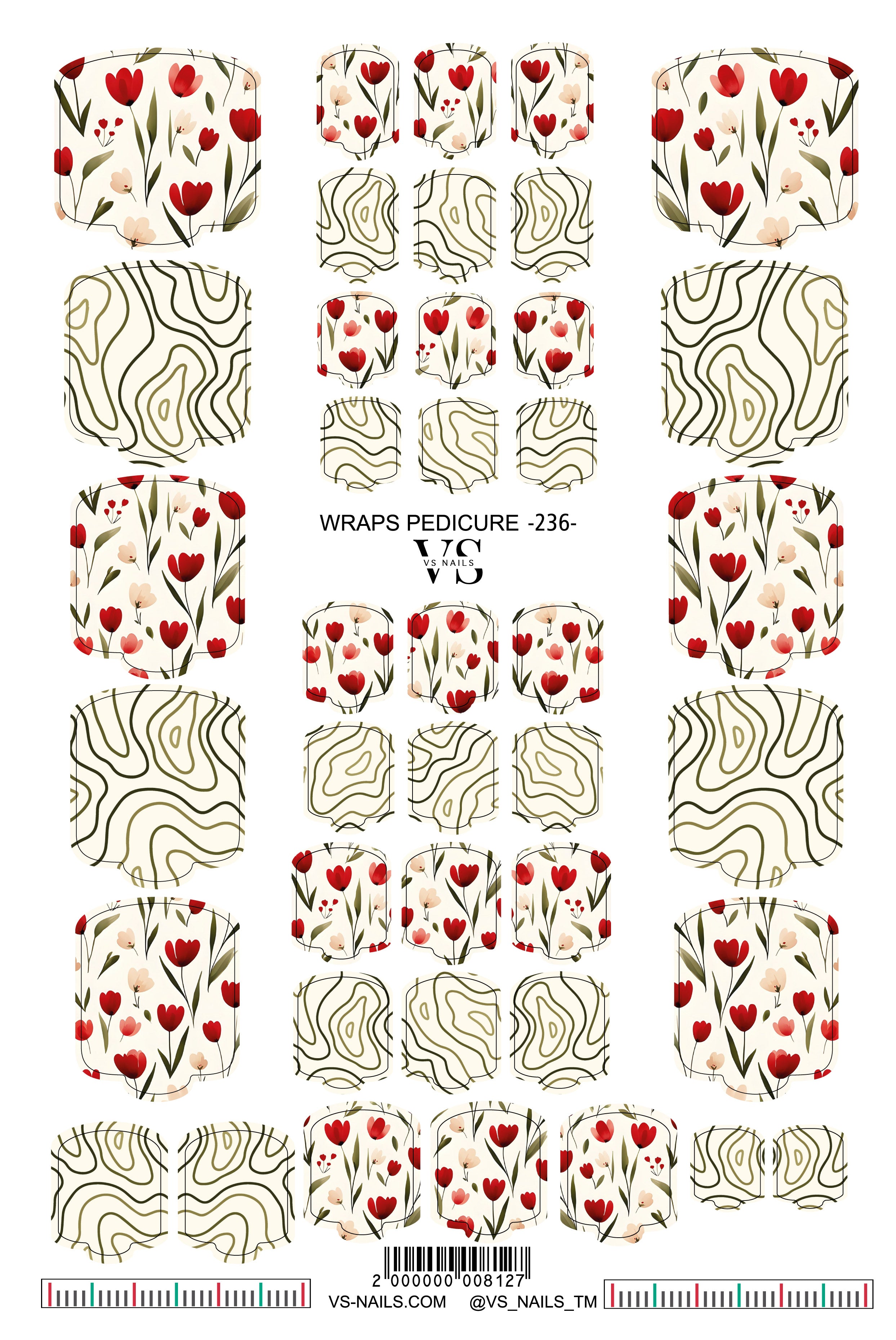 VS NAILS Pediküre-Wickel Nr. 236